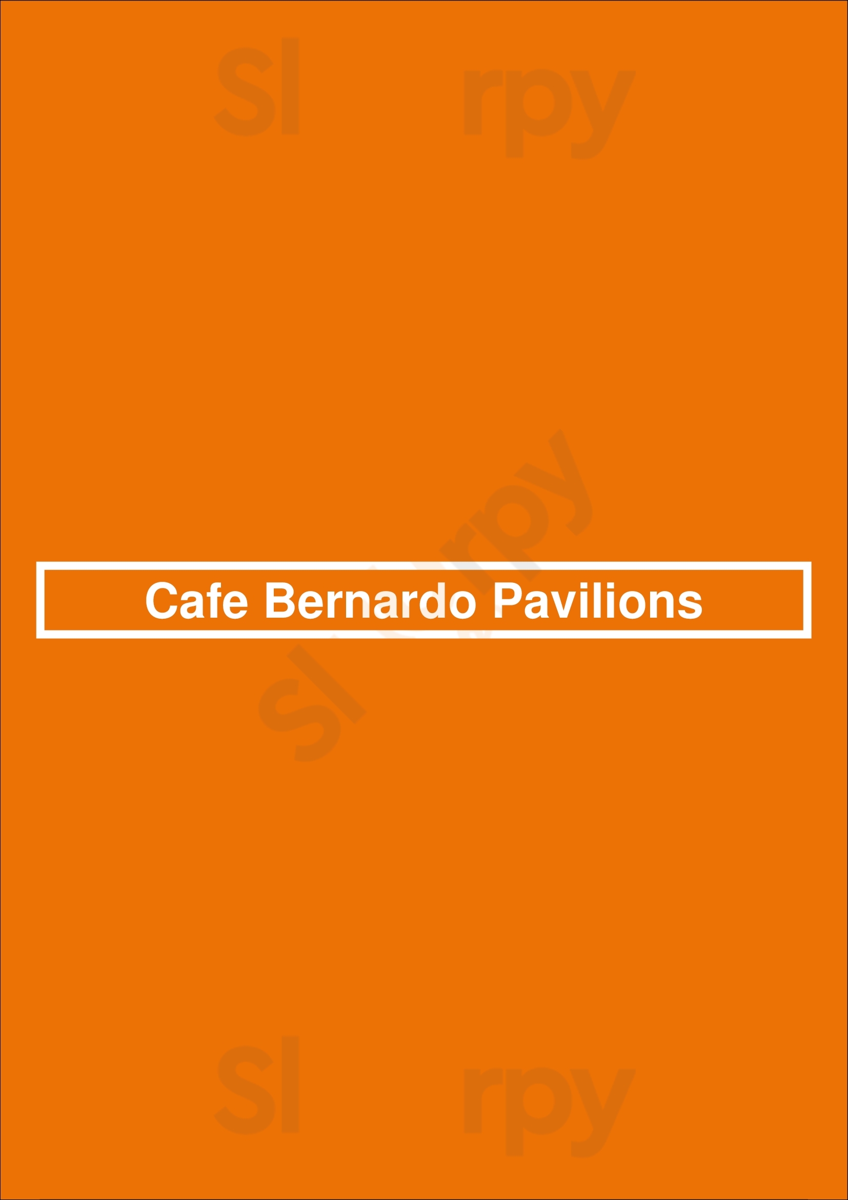 Cafe Bernardo Pavilions Sacramento Menu - 1