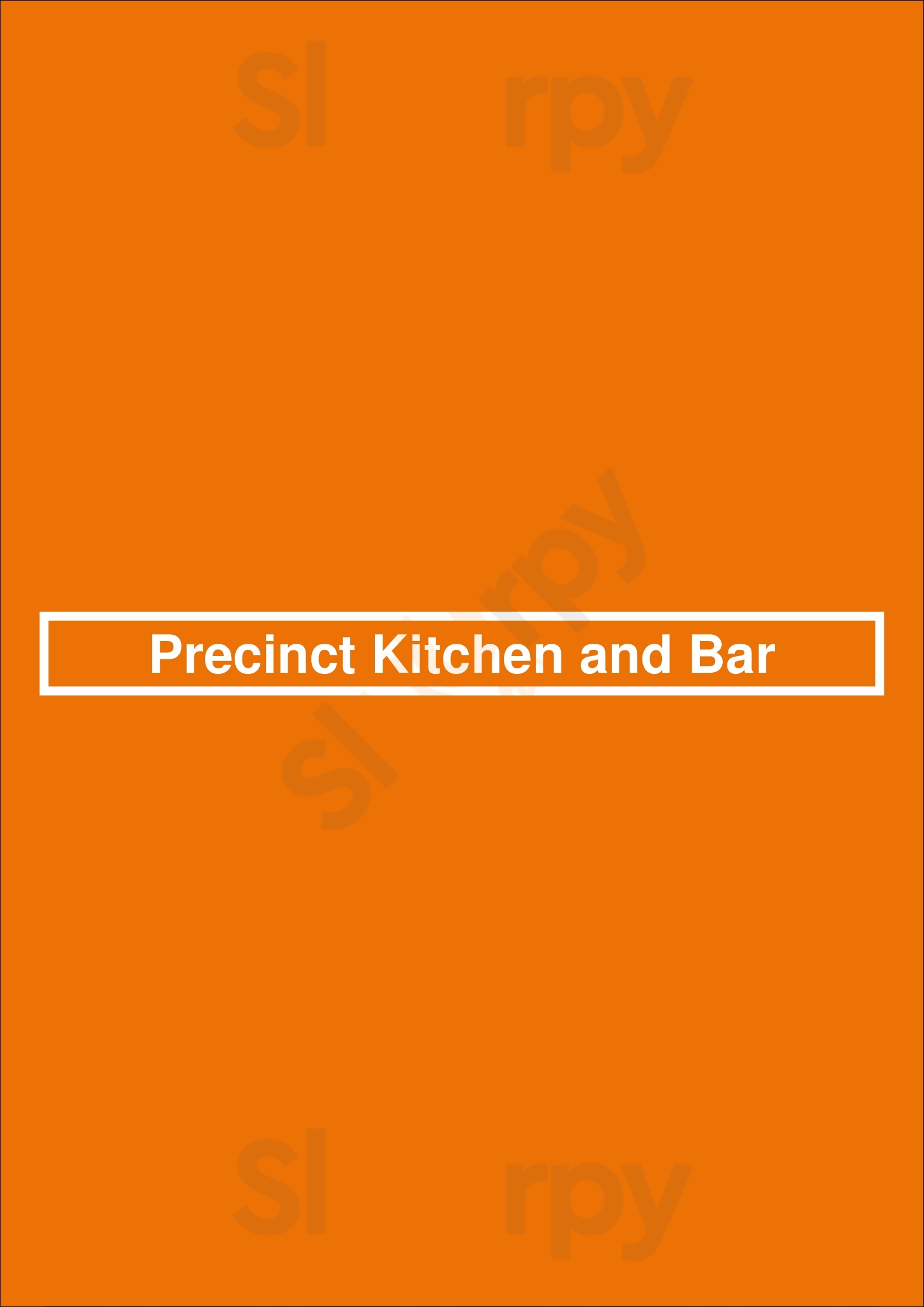 Precinct Kitchen And Bar Boston Menu - 1
