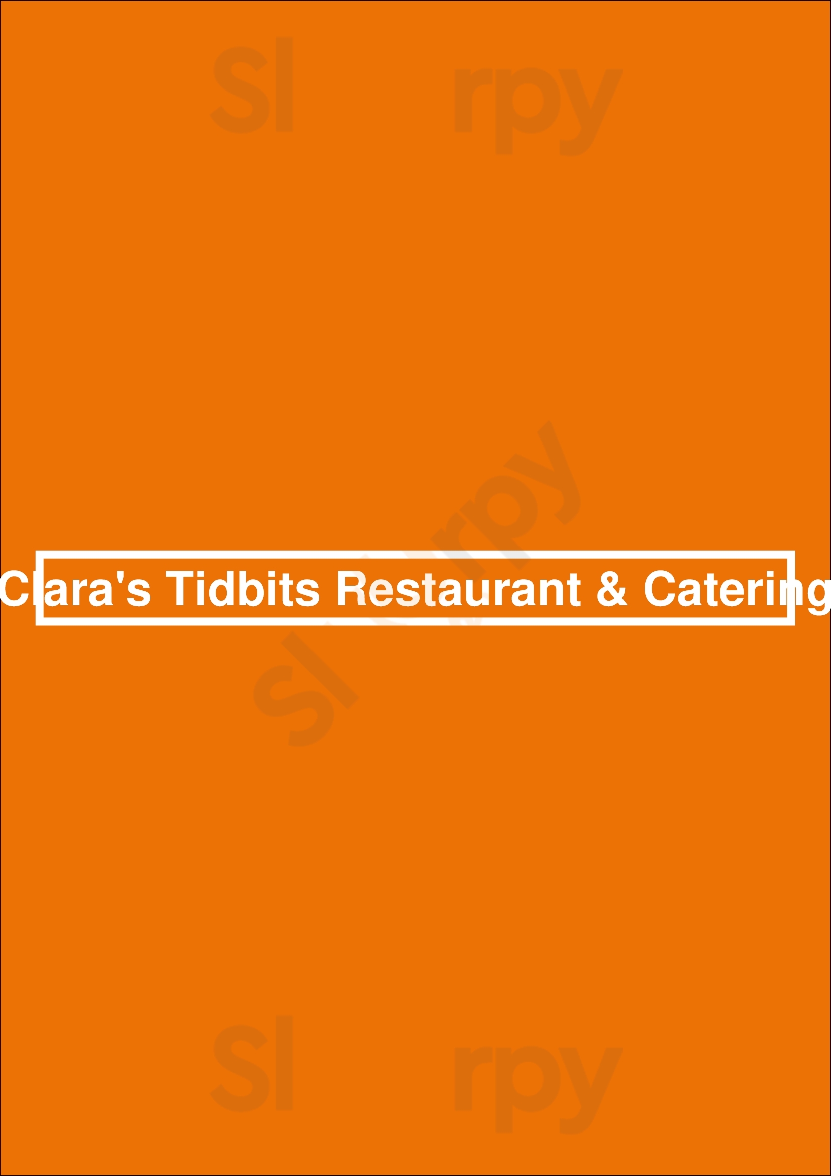 Clara's Tidbits Restaurant & Catering Jacksonville Menu - 1