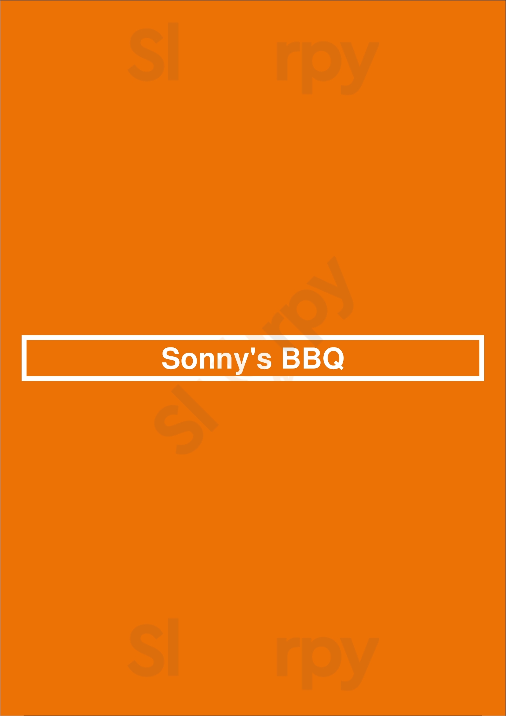 Sonny's Bbq Charlotte Menu - 1