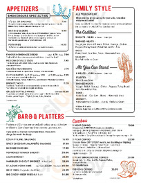 The County Line On The Lake menu