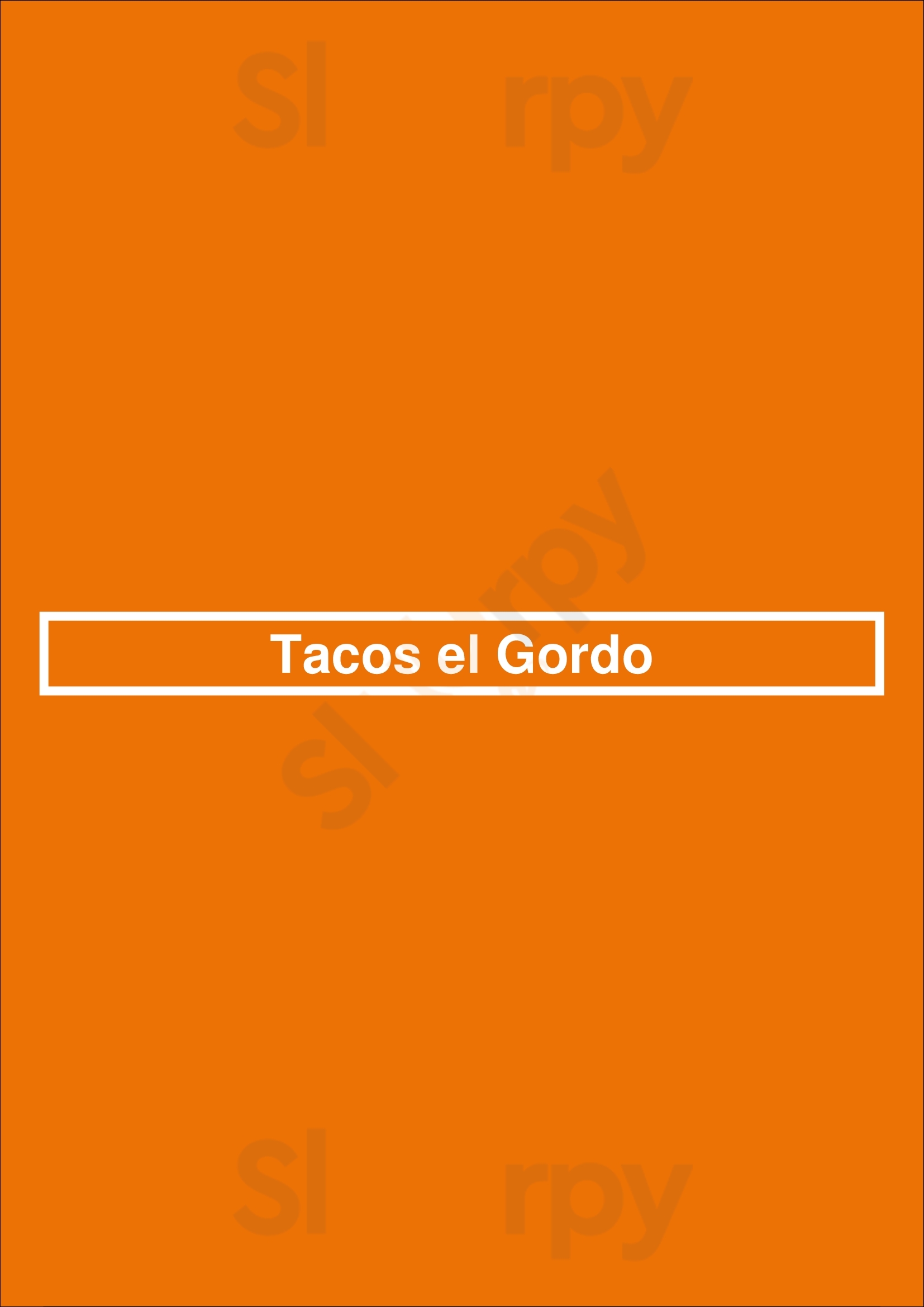Tacos El Gordo Las Vegas Menu - 1