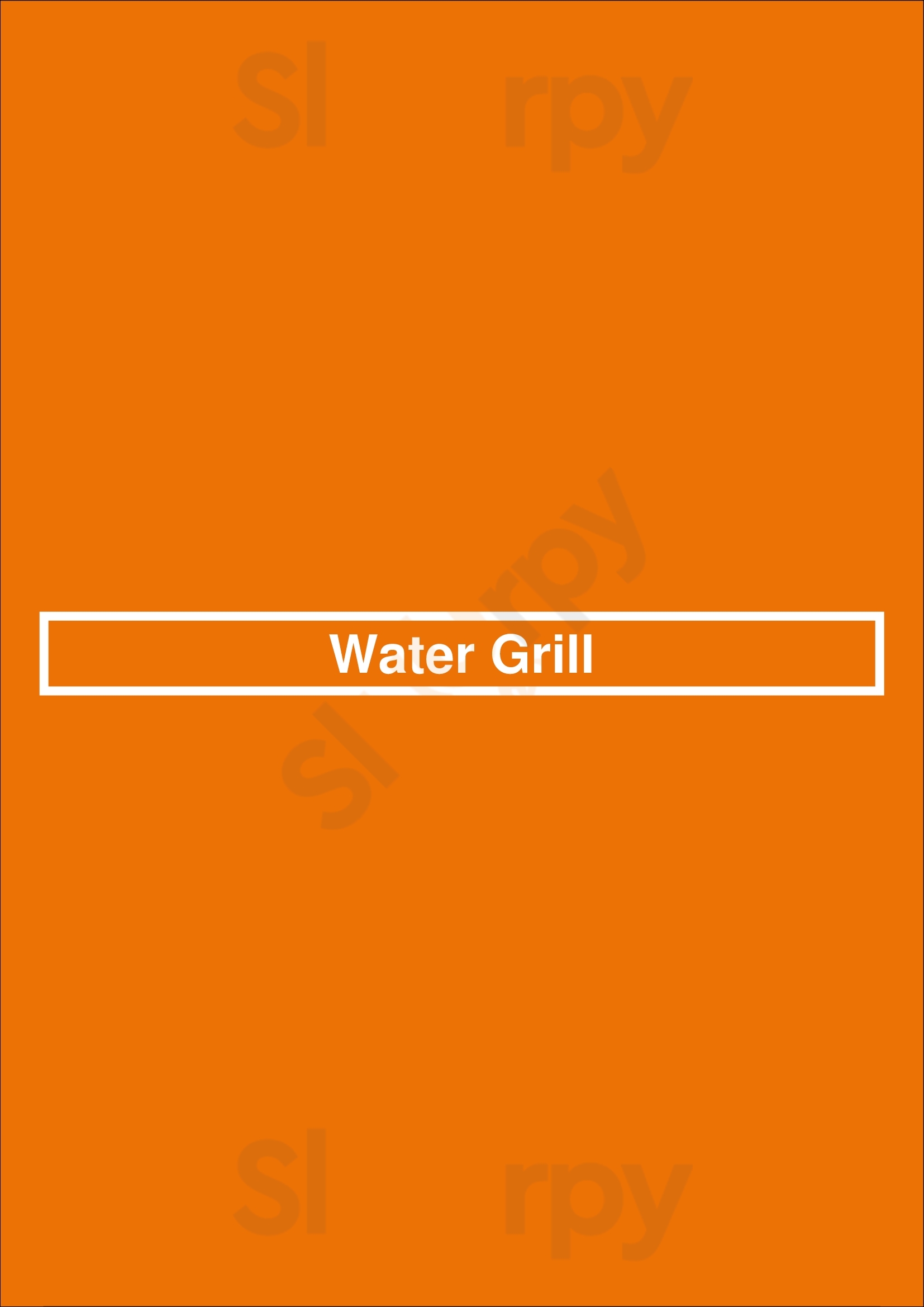 Water Grill Los Angeles Menu - 1