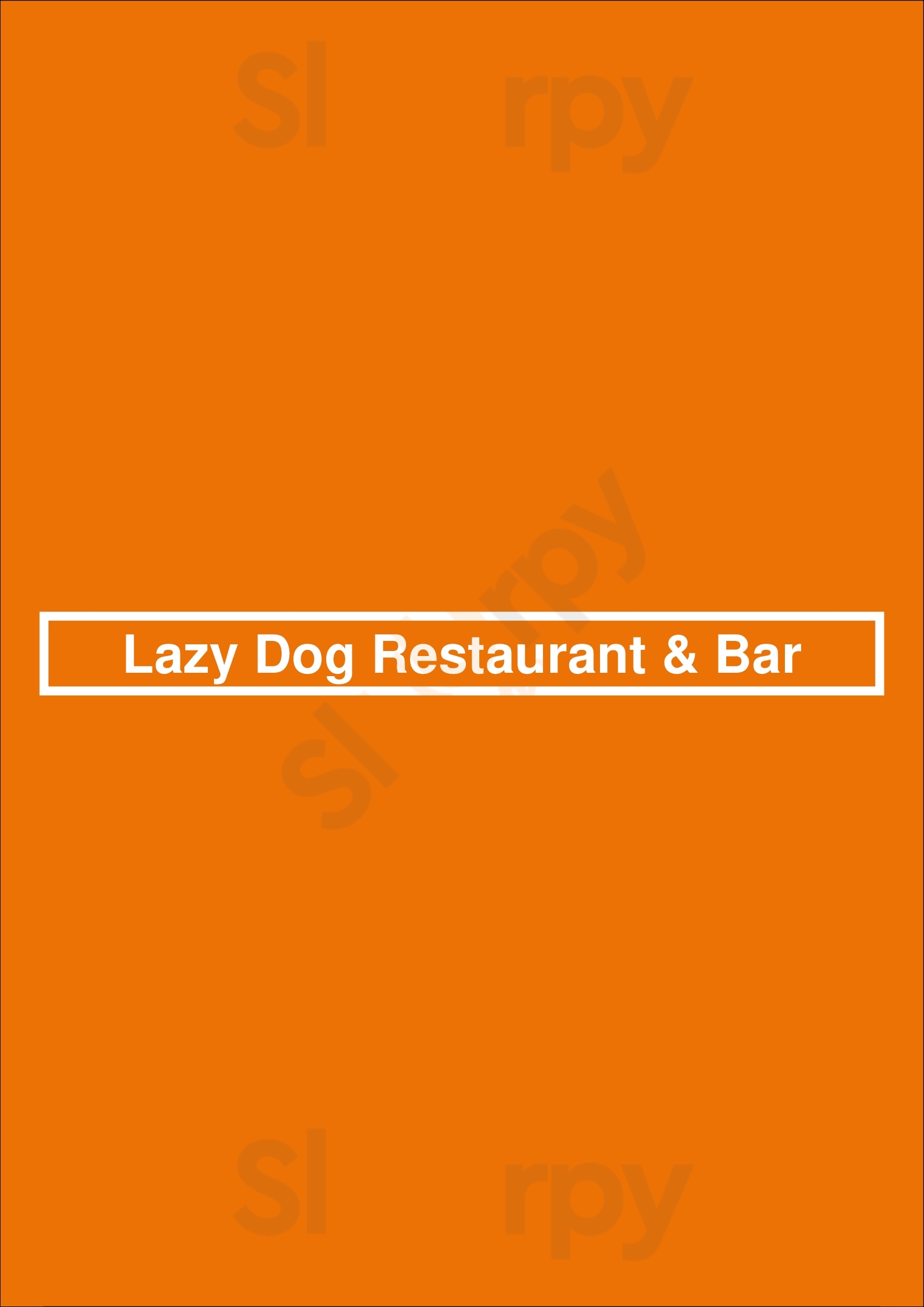 Lazy Dog Restaurant & Bar Las Vegas Menu - 1