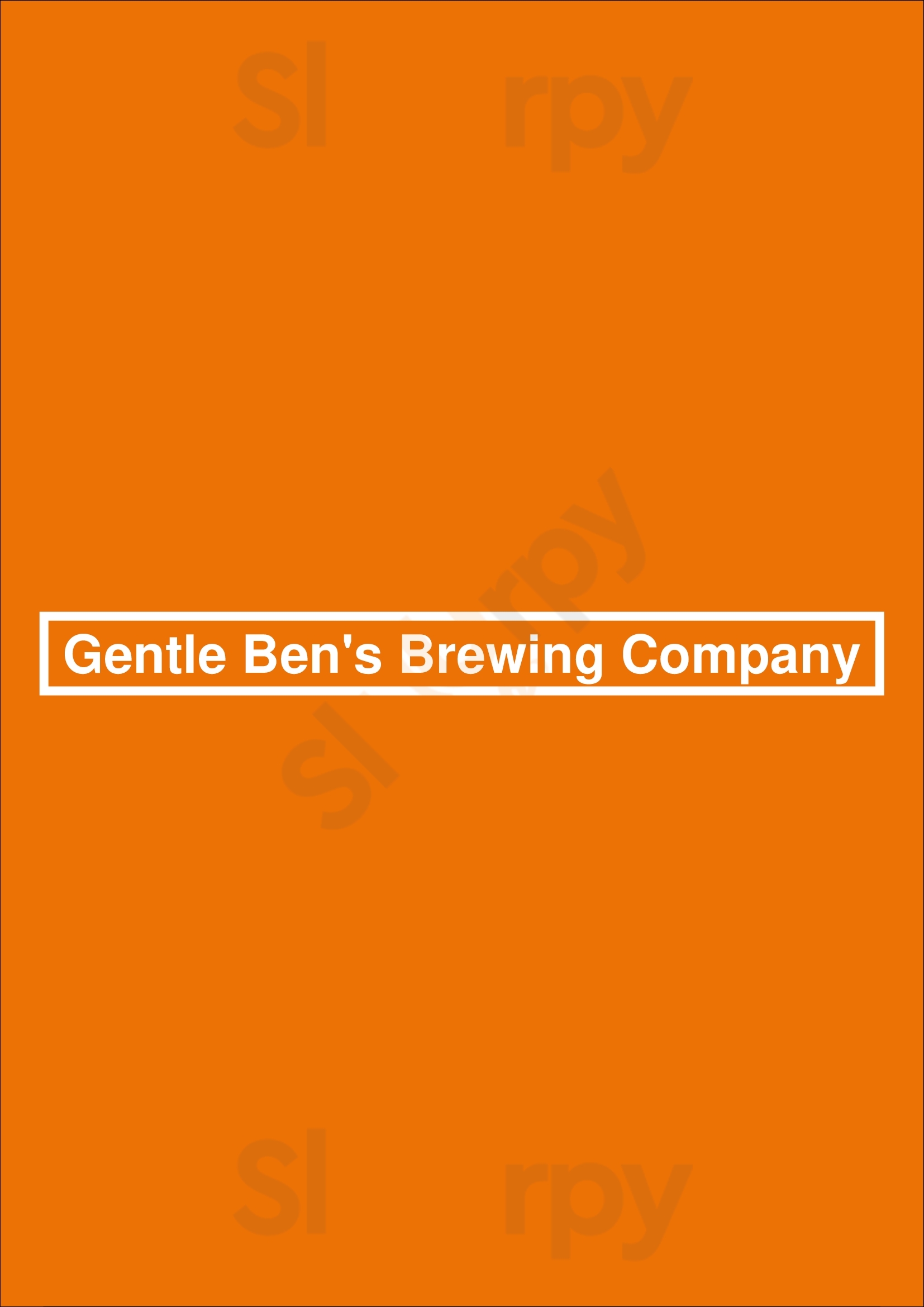 Gentle Ben's Brewing Company Tucson Menu - 1