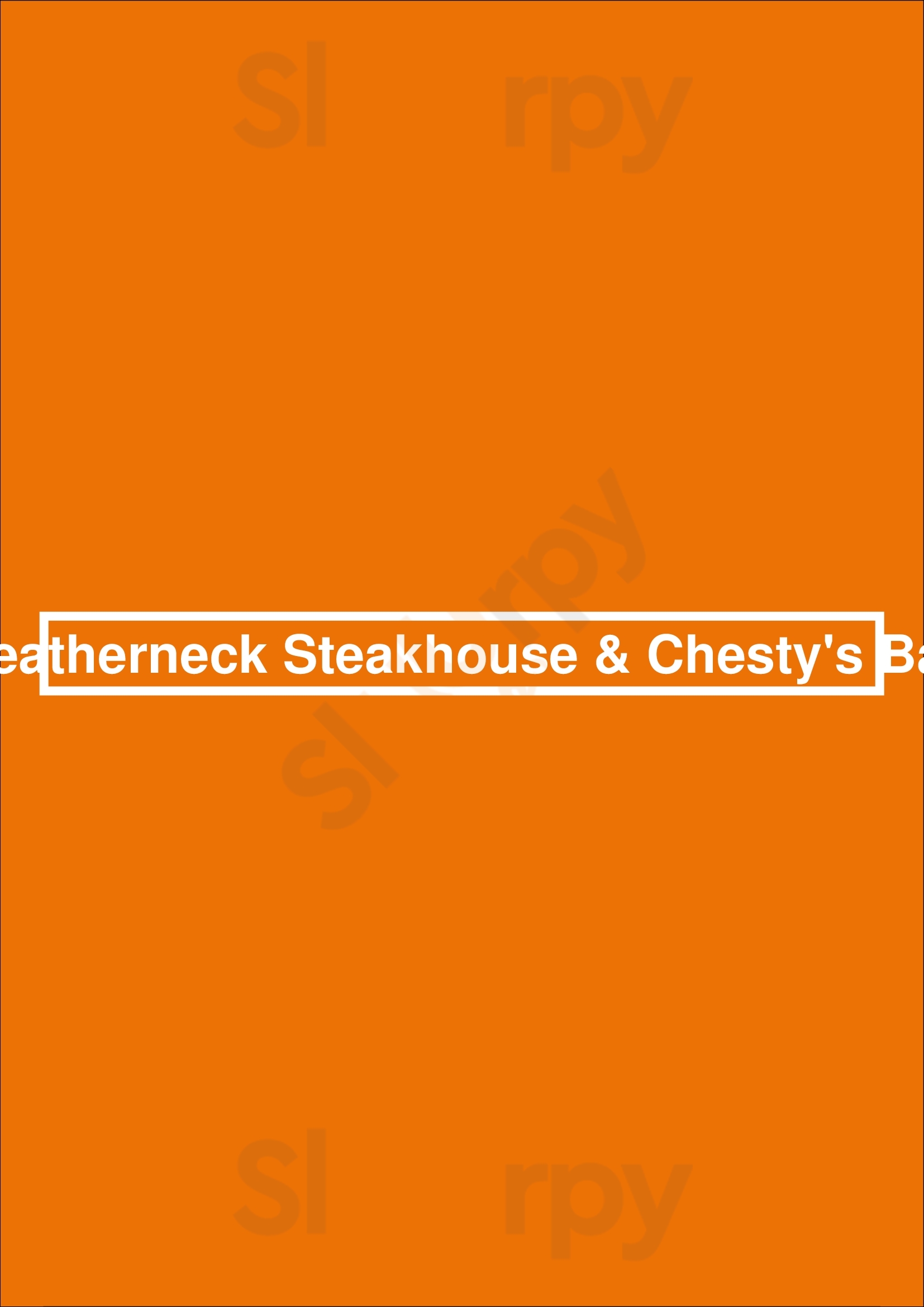 Leatherneck Steakhouse & Chesty's Bar San Francisco Menu - 1