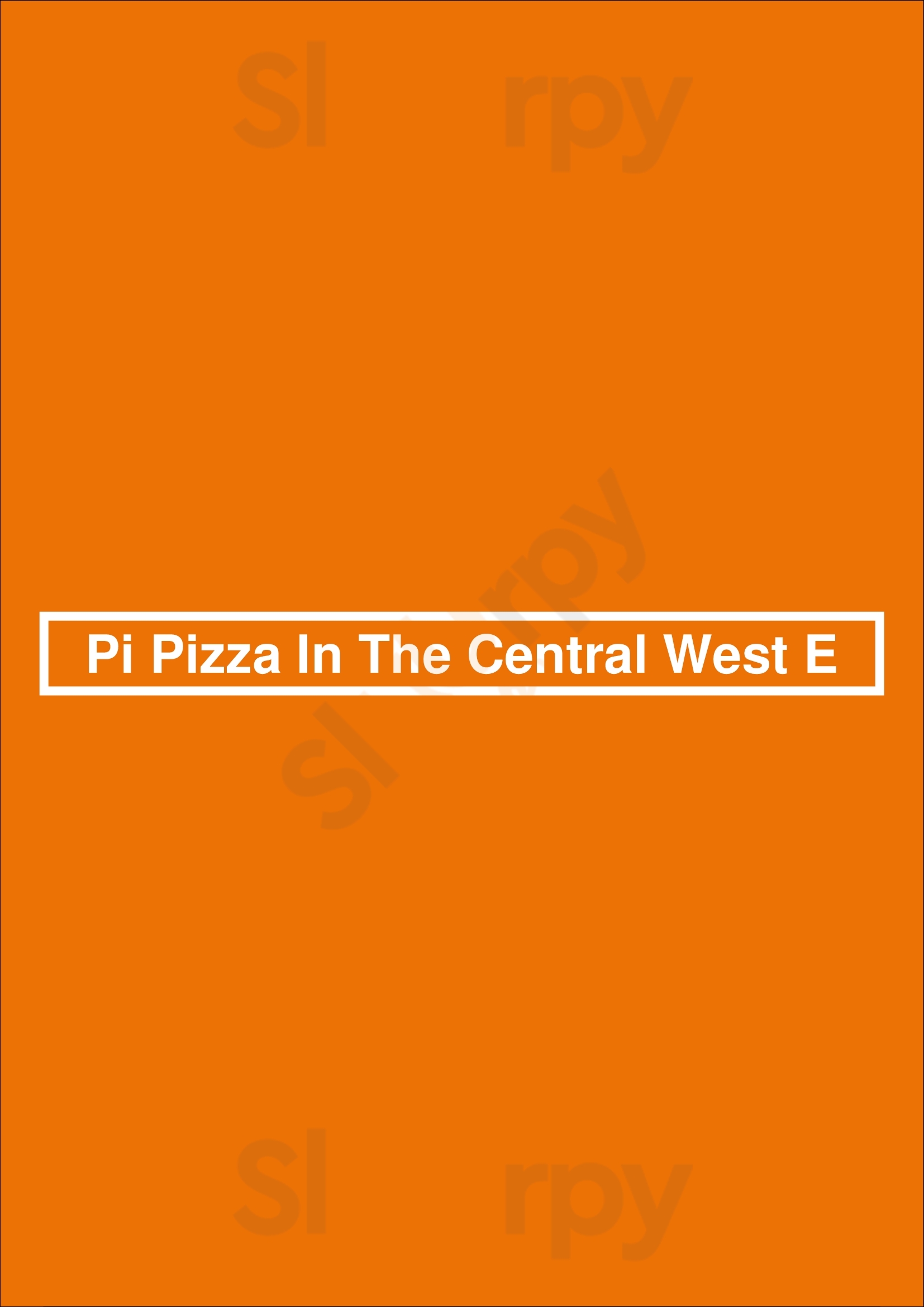Pi Pizza In The Central West E Saint Louis Menu - 1