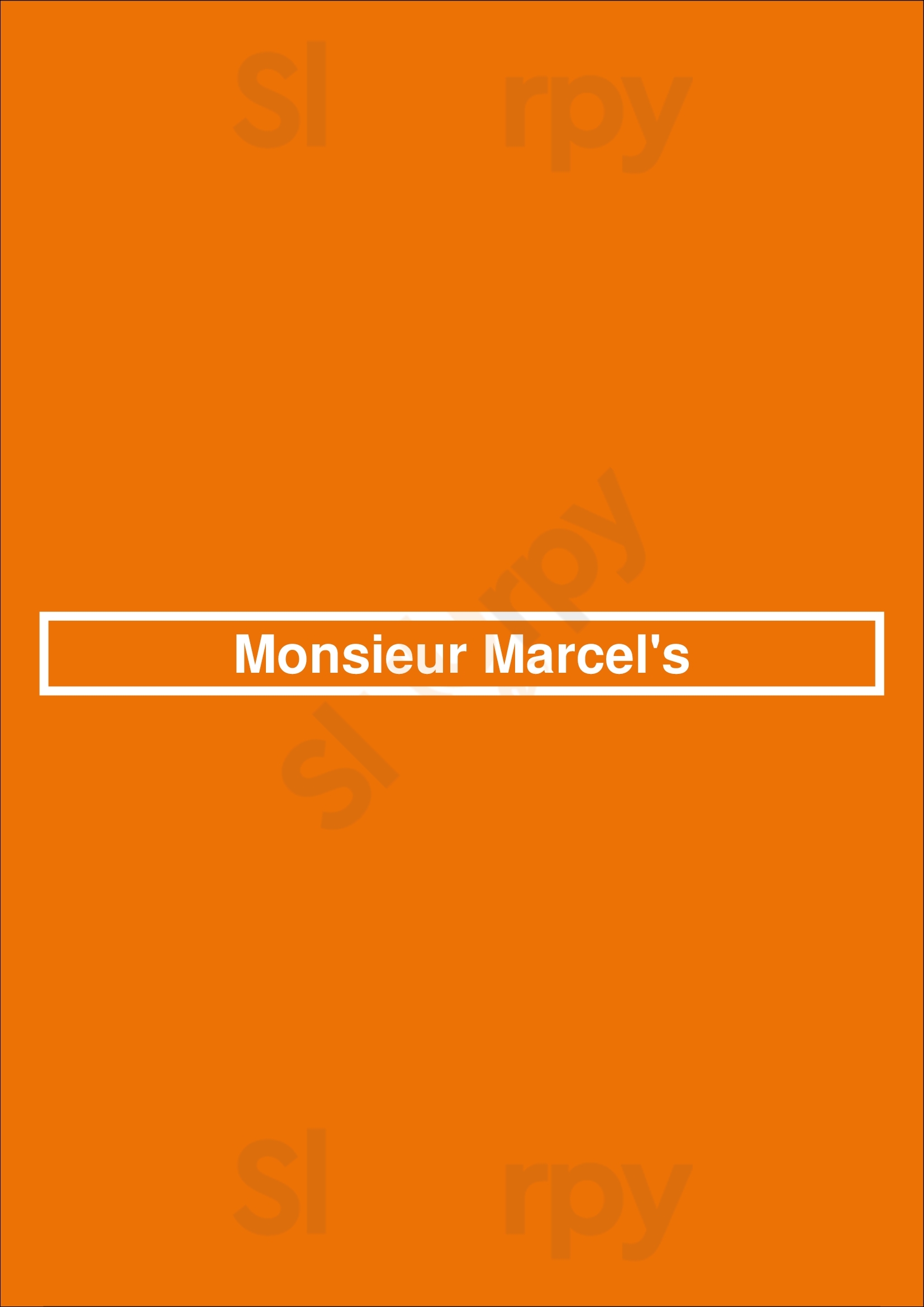 Monsieur Marcel's Gourmet Market And Restaurant Los Angeles Menu - 1
