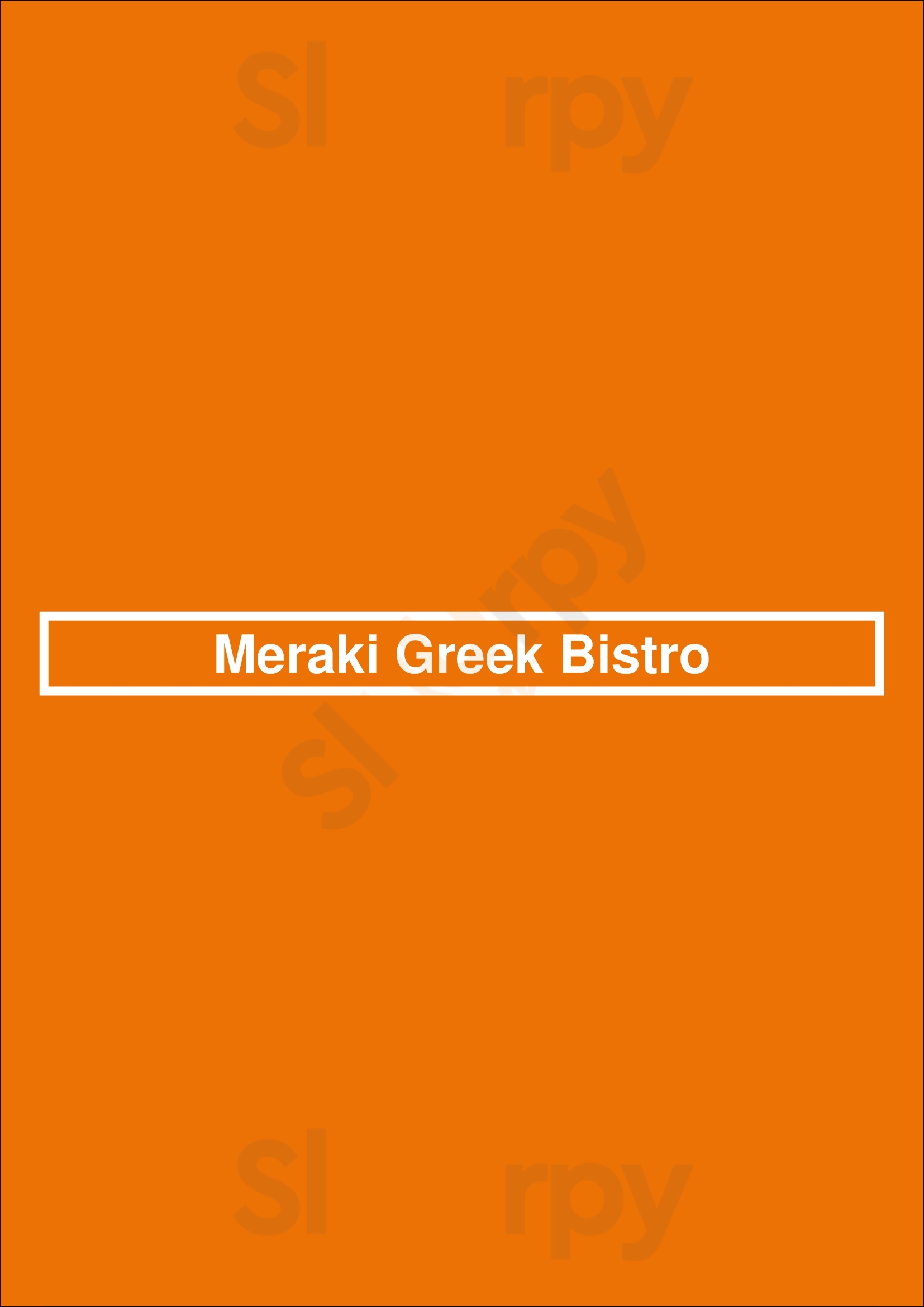 Meraki Greek Bistro Miami Menu - 1