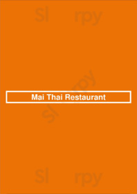 Mai Thai Restaurant menu