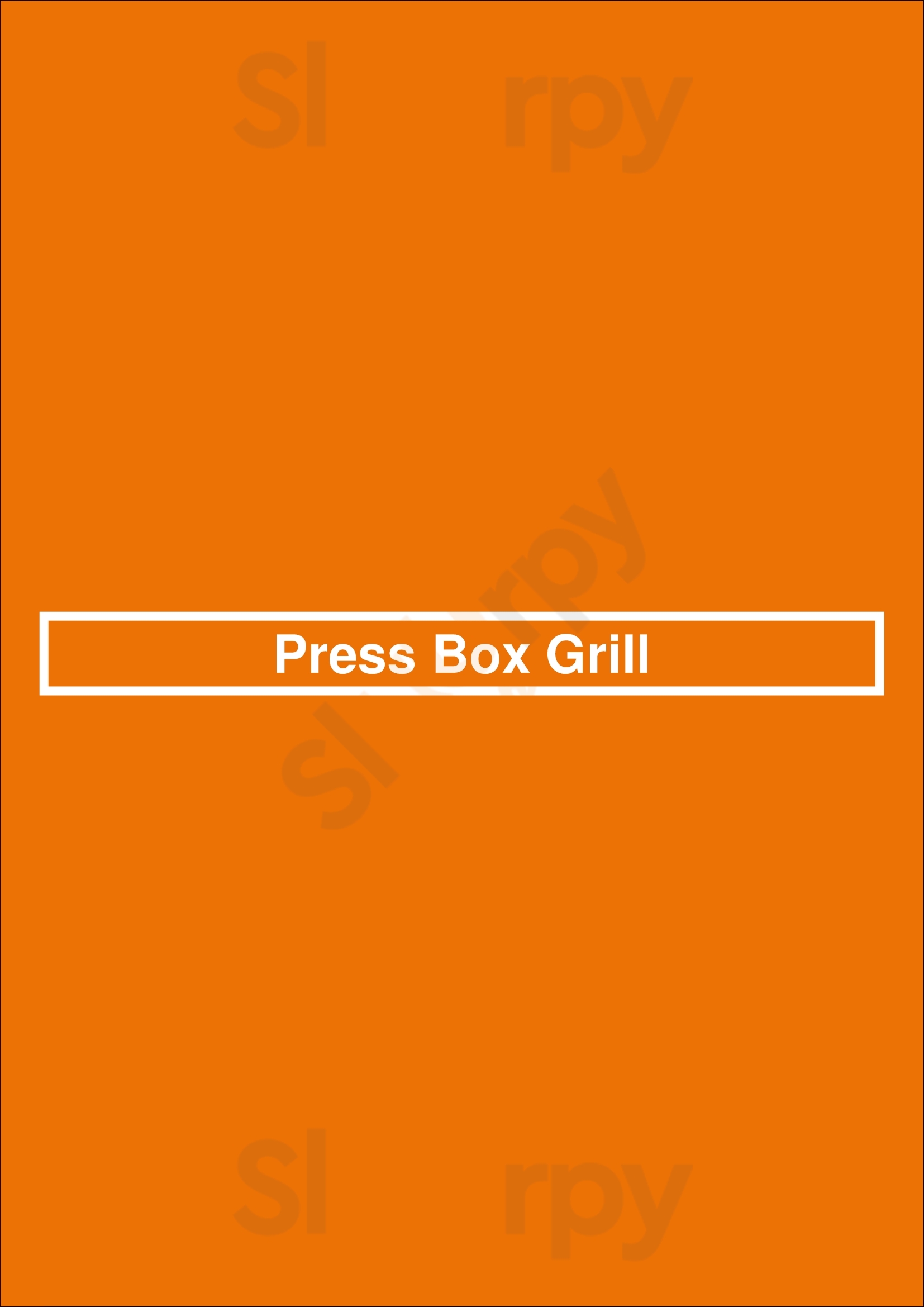 Press Box Grill Dallas Menu - 1