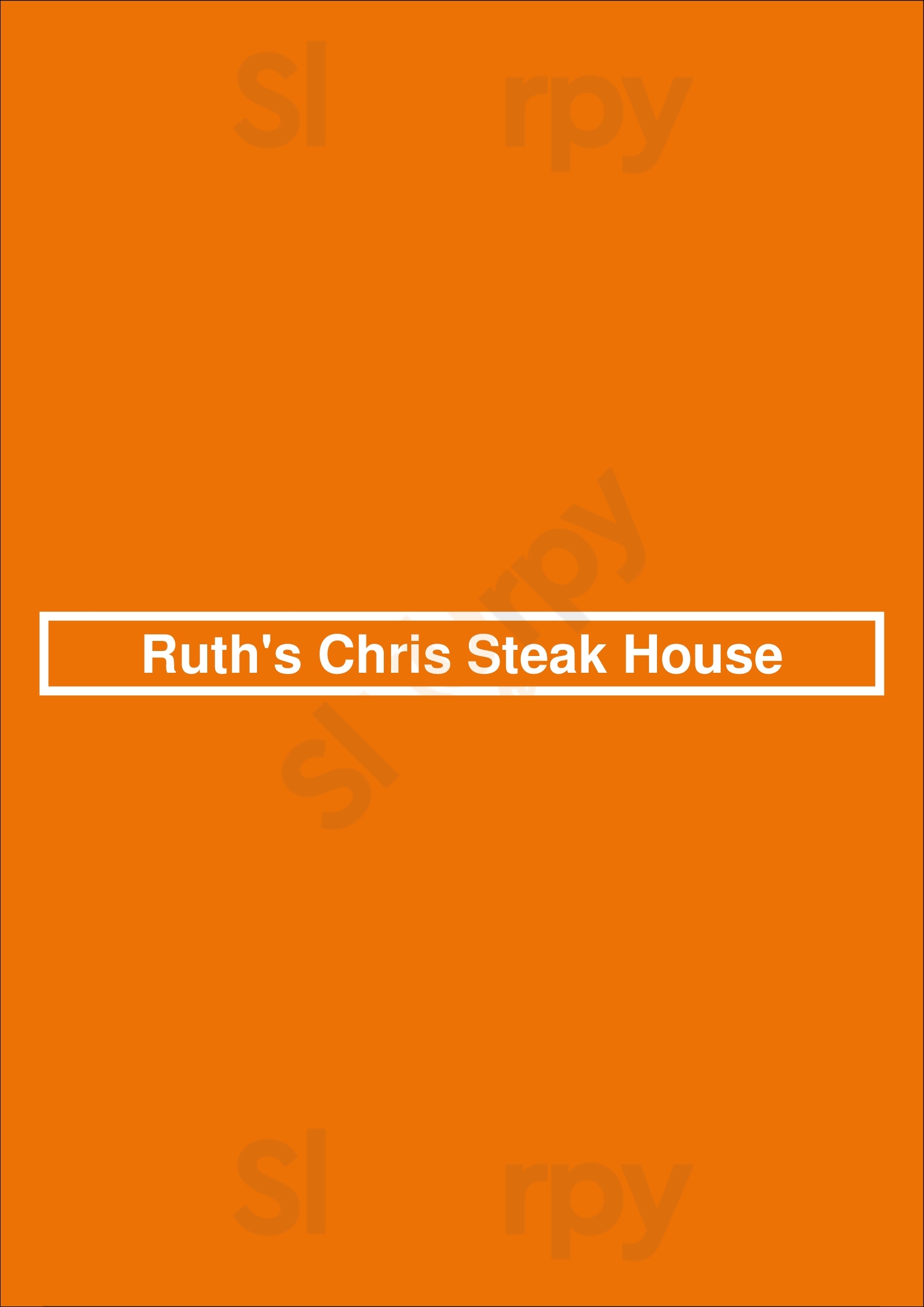 Ruth's Chris Steak House San Diego Menu - 1