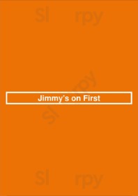 Jimmy's On First menu
