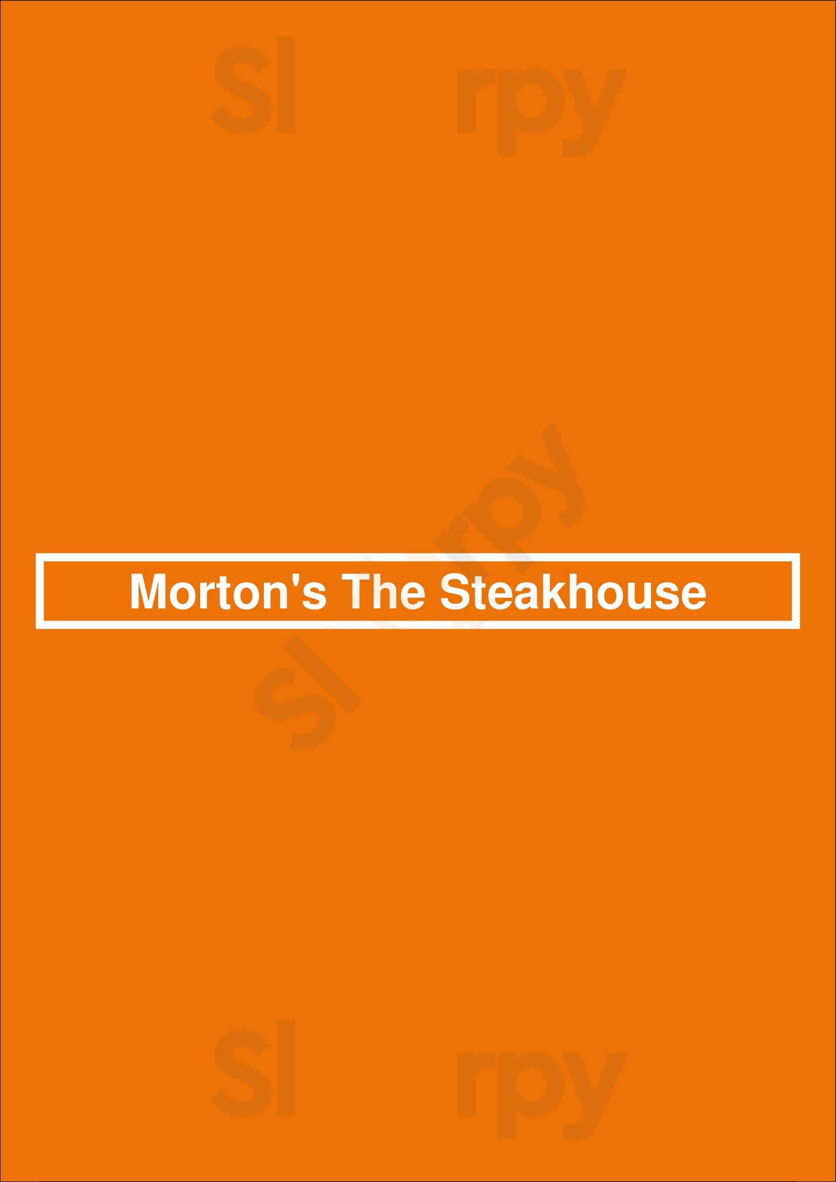 Morton's The Steakhouse Pittsburgh Menu - 1