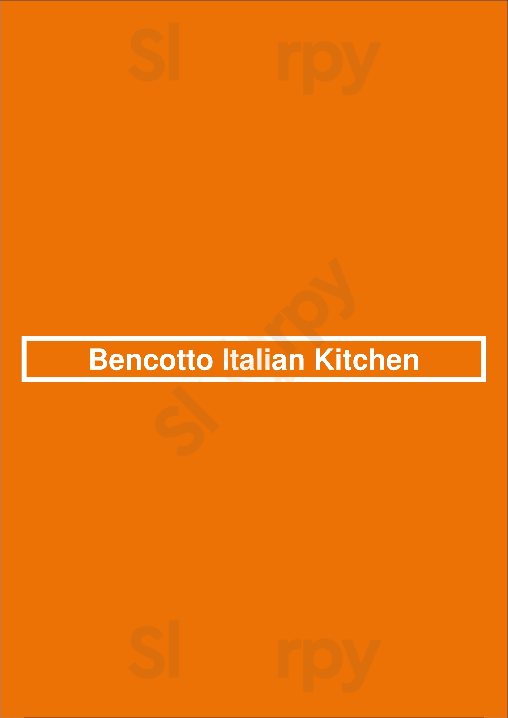 Bencotto Italian Kitchen San Diego Menu - 1