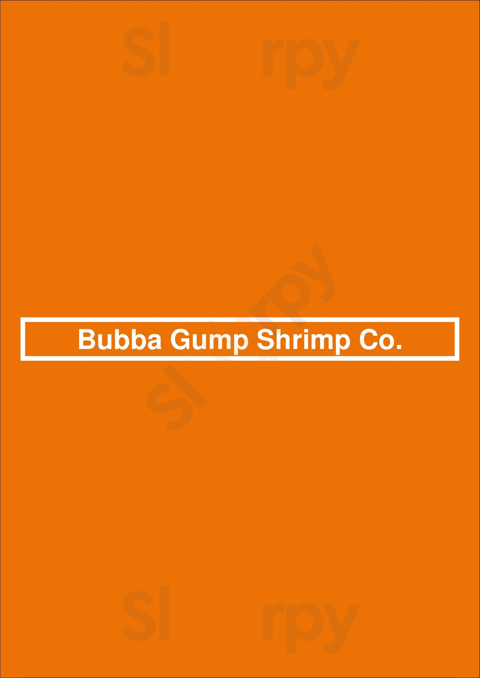 Bubba Gump Shrimp Co. Miami Menu - 1