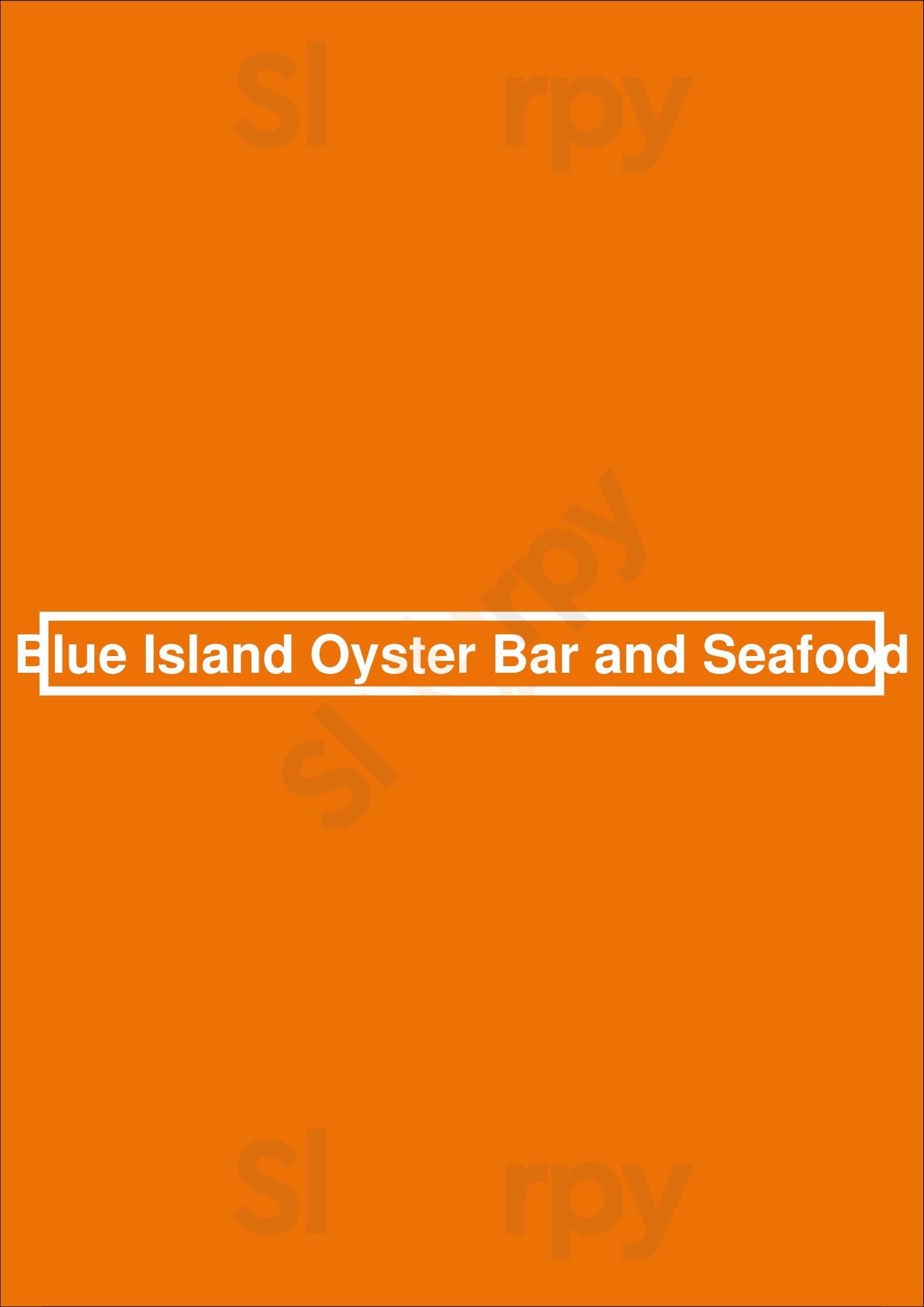 Blue Island Oyster Bar And Seafood Denver Menu - 1