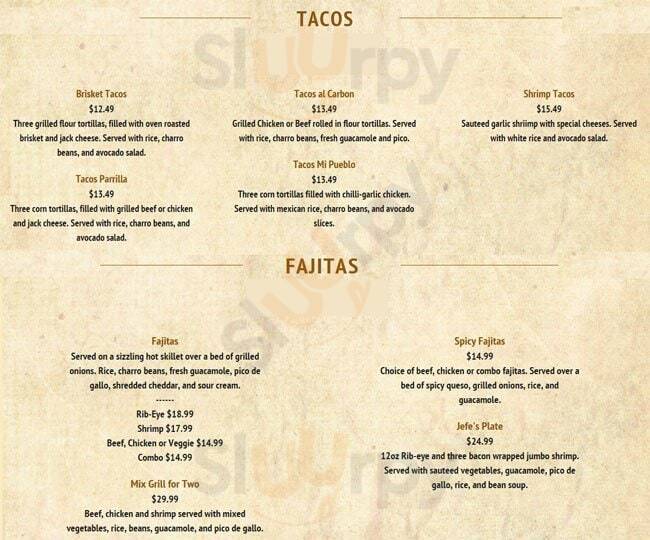 Gabriela&sofia's Tex-mex Dallas Menu - 1