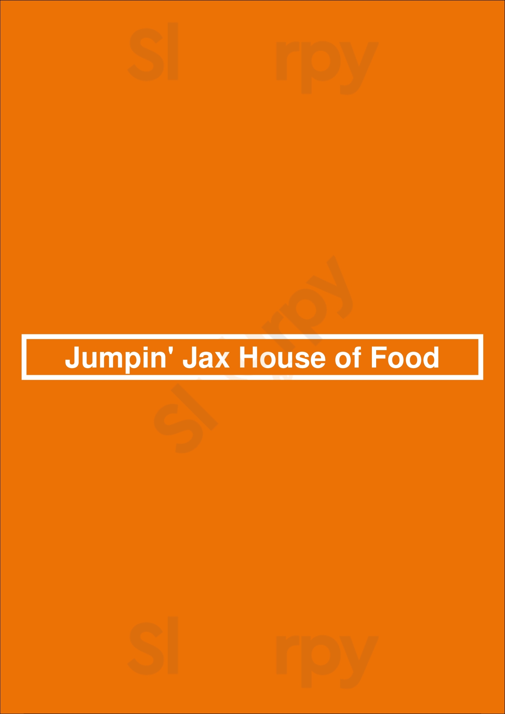 Jumpin' Jax House Of Food Jacksonville Menu - 1