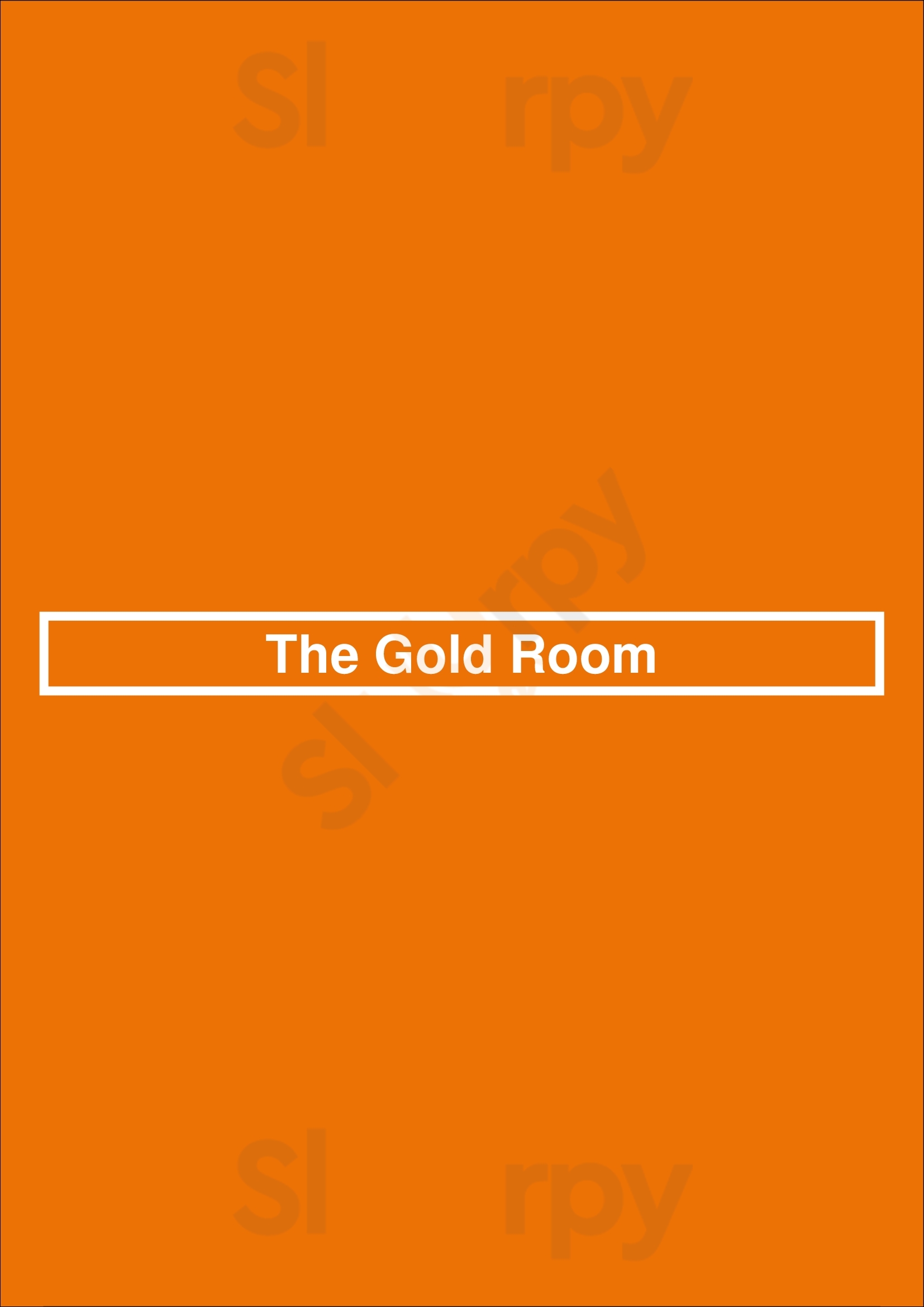 The Gold Room Tucson Menu - 1