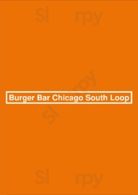 Burger Bar Chicago menu