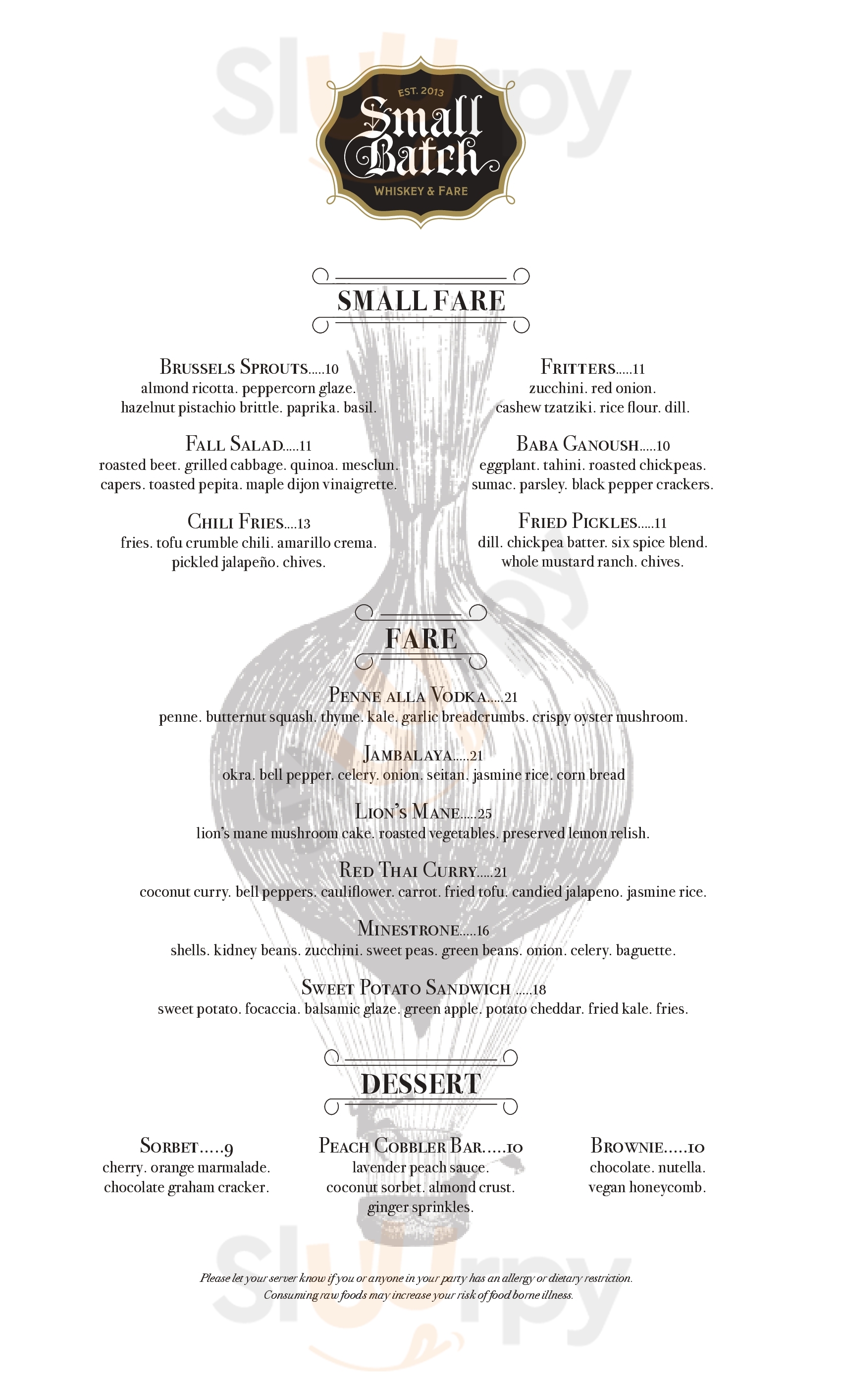 Main Menu - Rooster South Grand