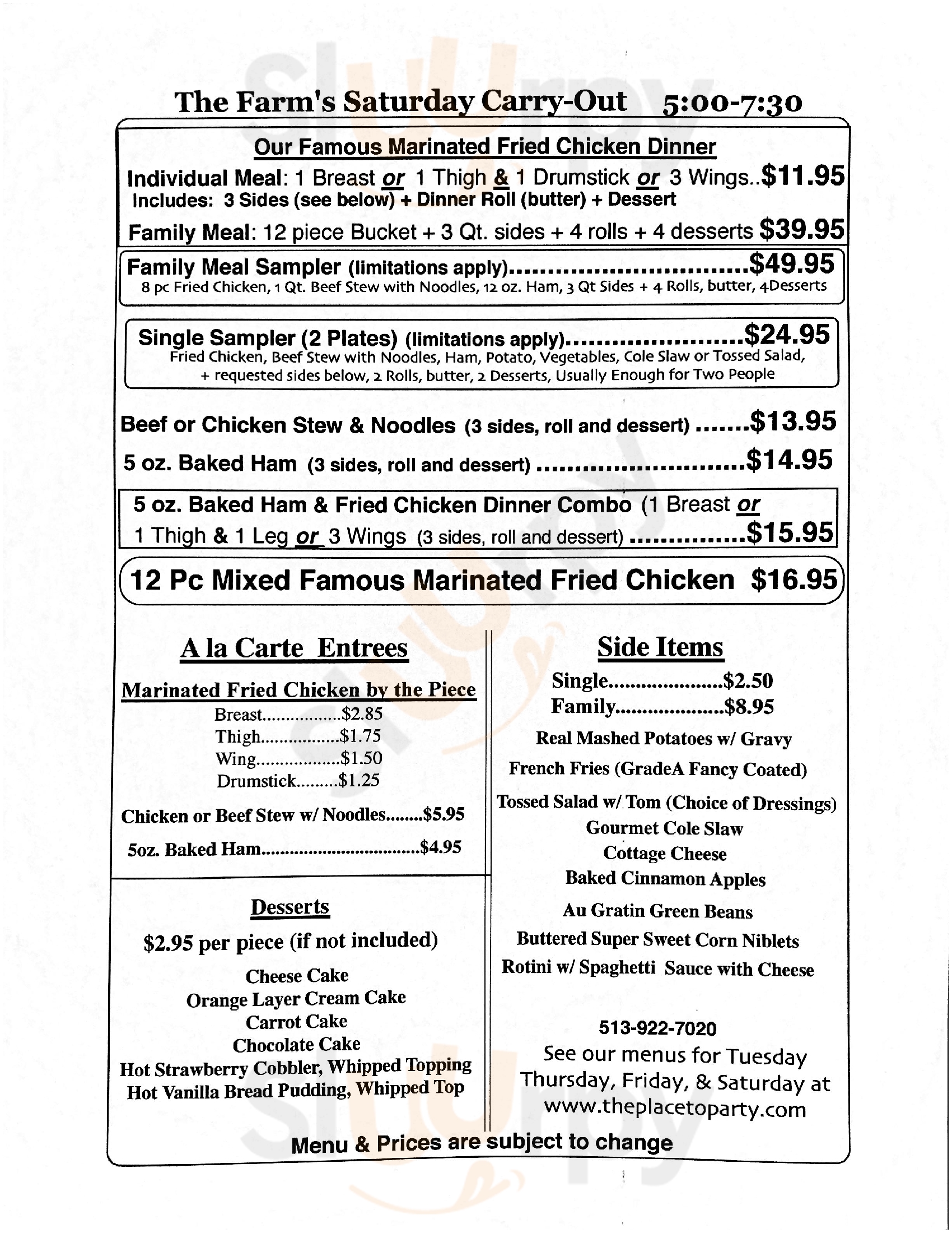 Main Menu - The Farm