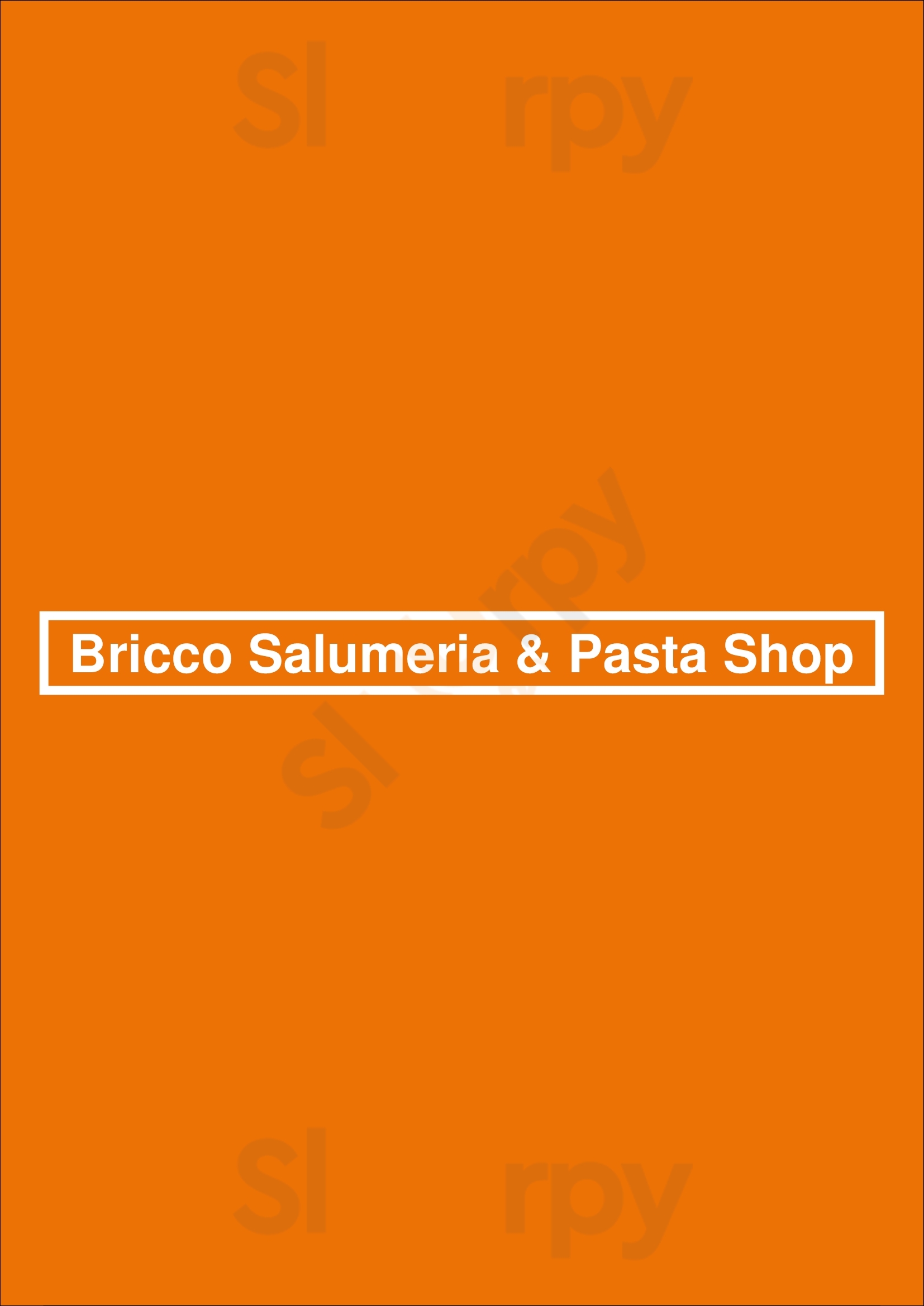 Bricco Salumeria & Pasta Shop Boston Menu - 1