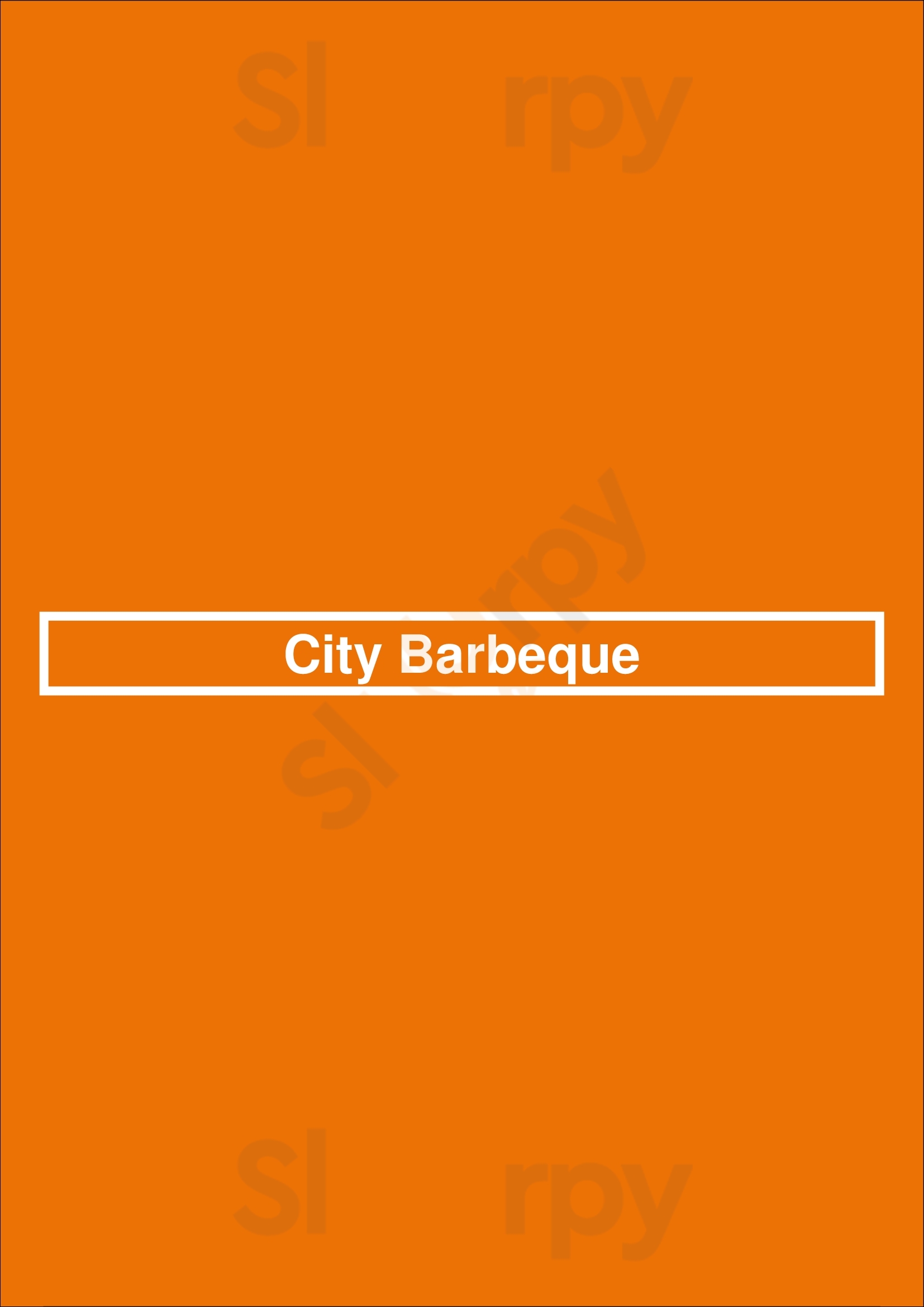 City Barbeque Indianapolis Menu - 1