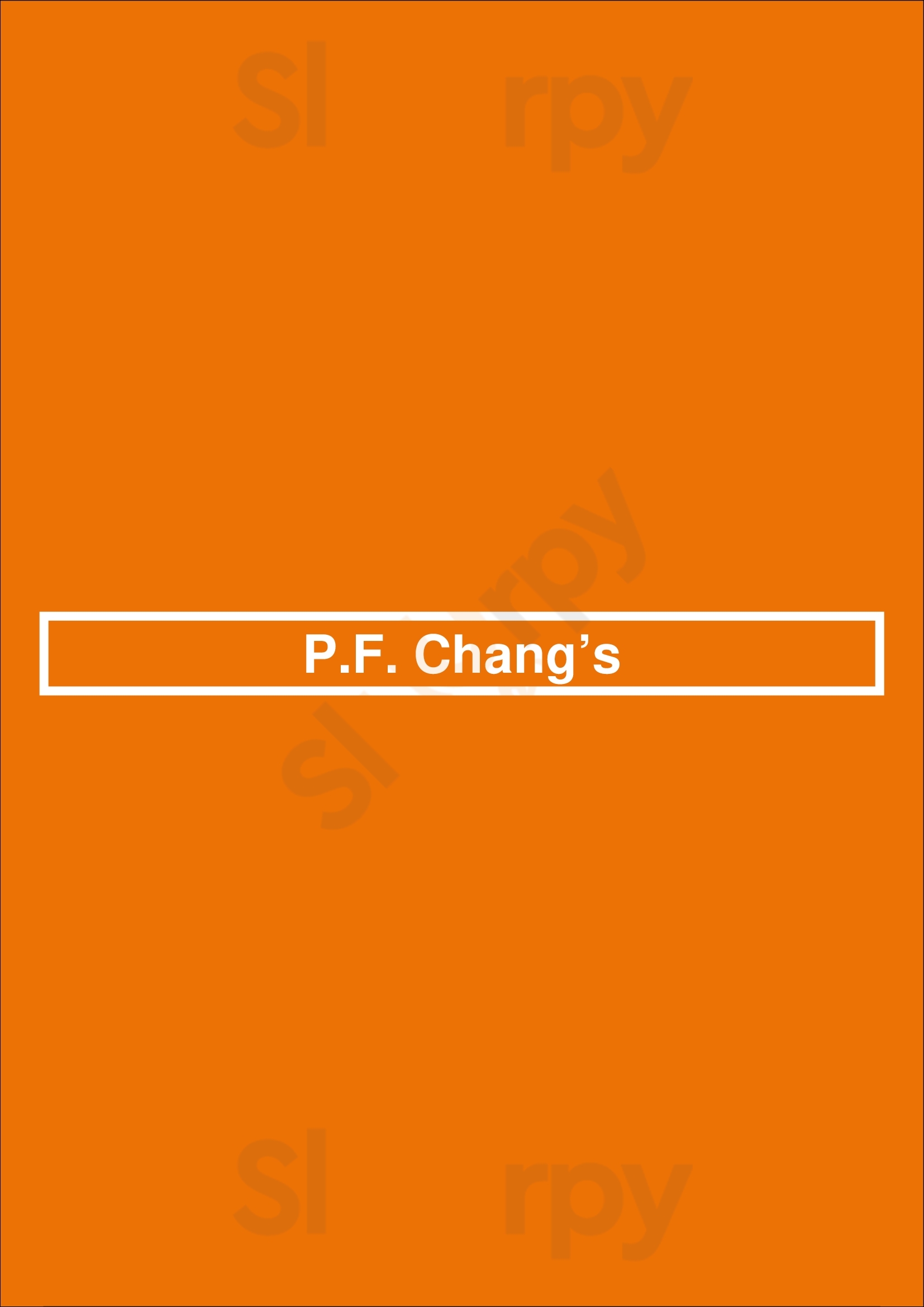 P.f. Chang's Indianapolis Menu - 1