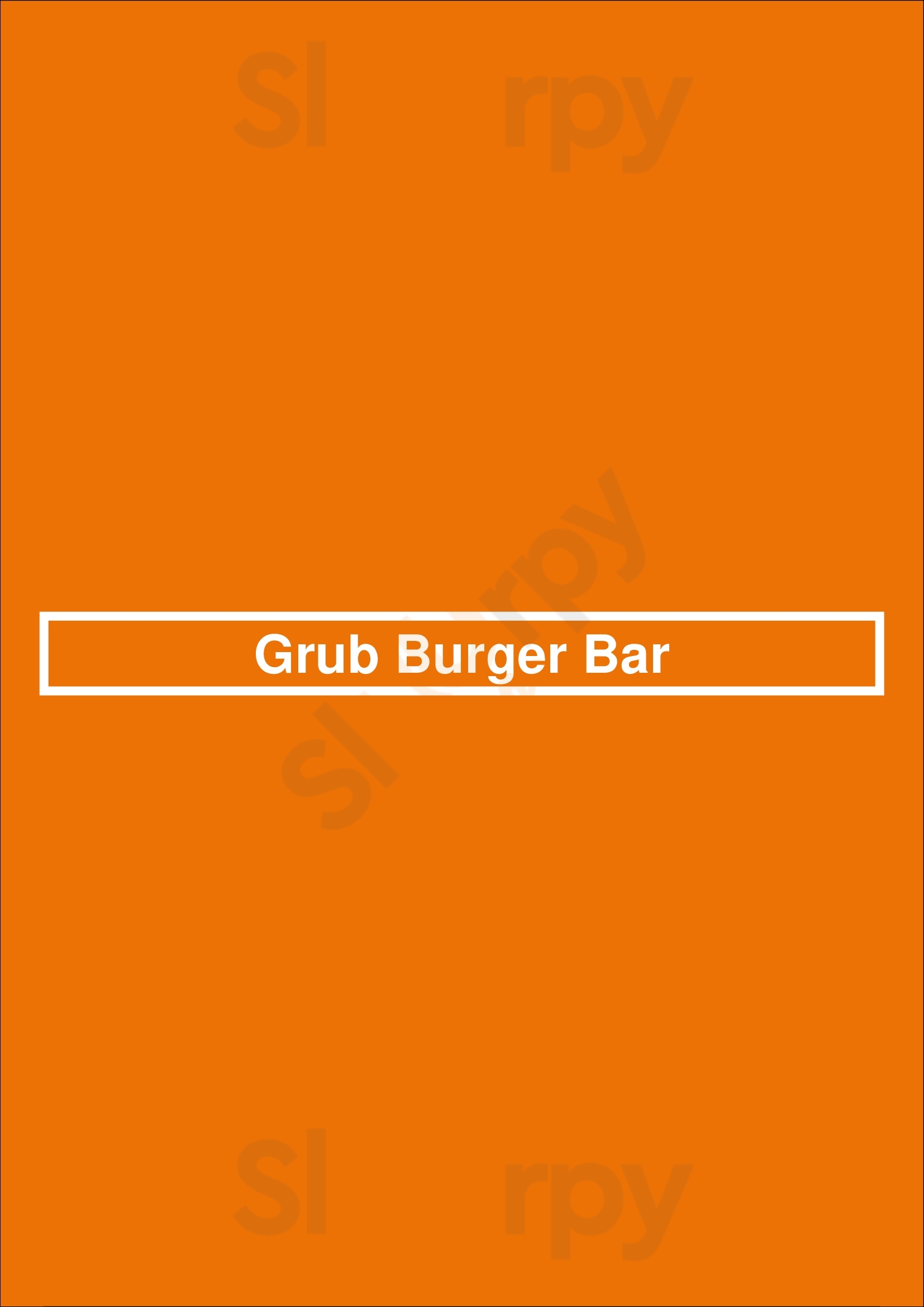 Grub Burger Bar Atlanta Menu - 1