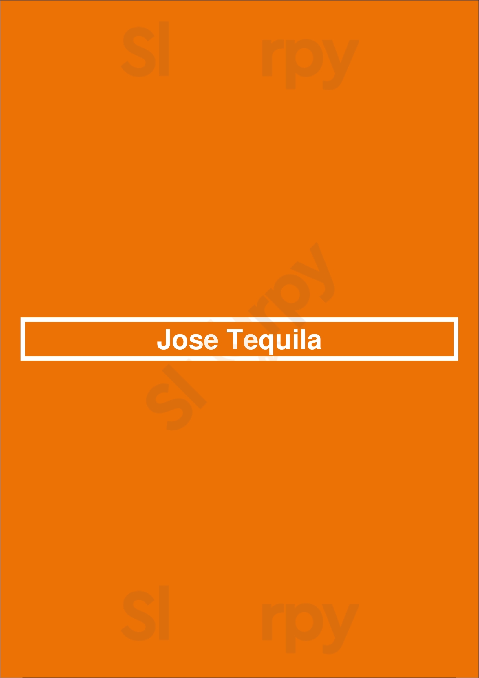 Jose Tequila Virginia Beach Menu - 1