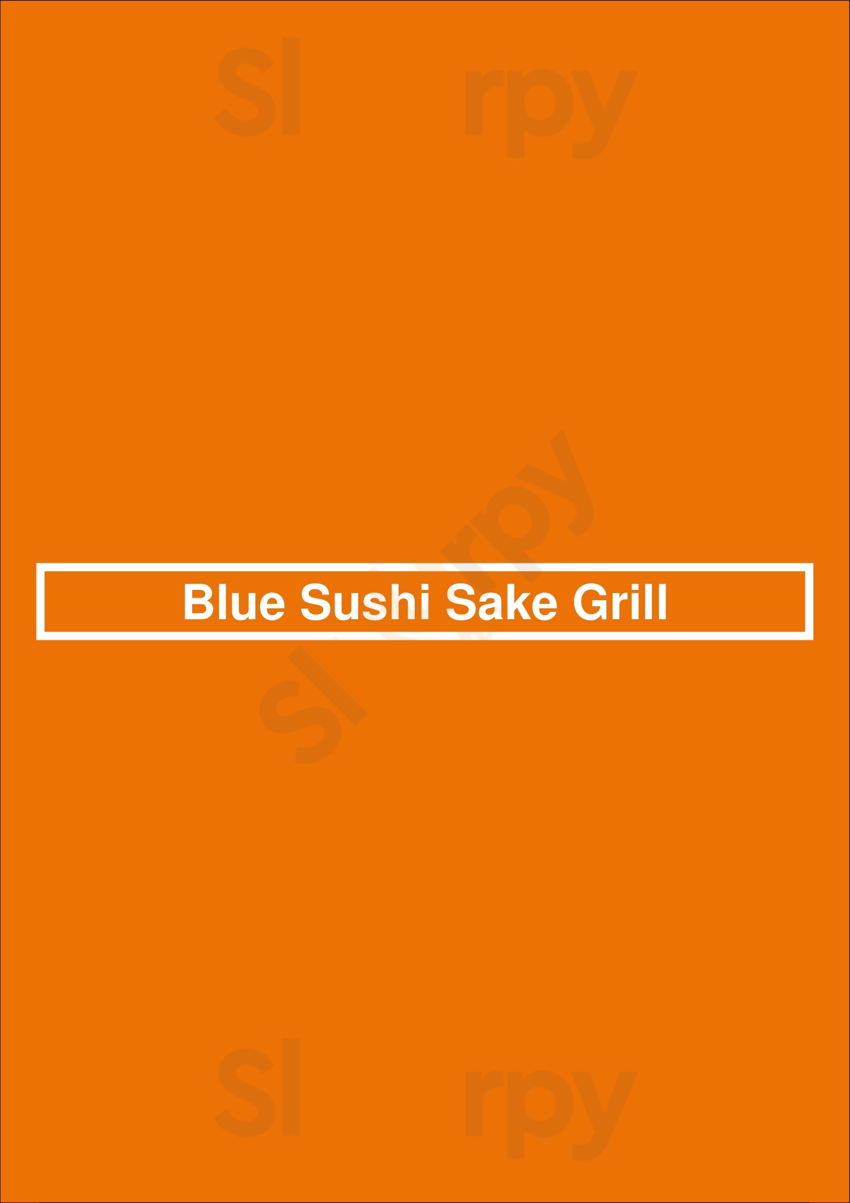 Blue Sushi Sake Grill Indianapolis Menu - 1