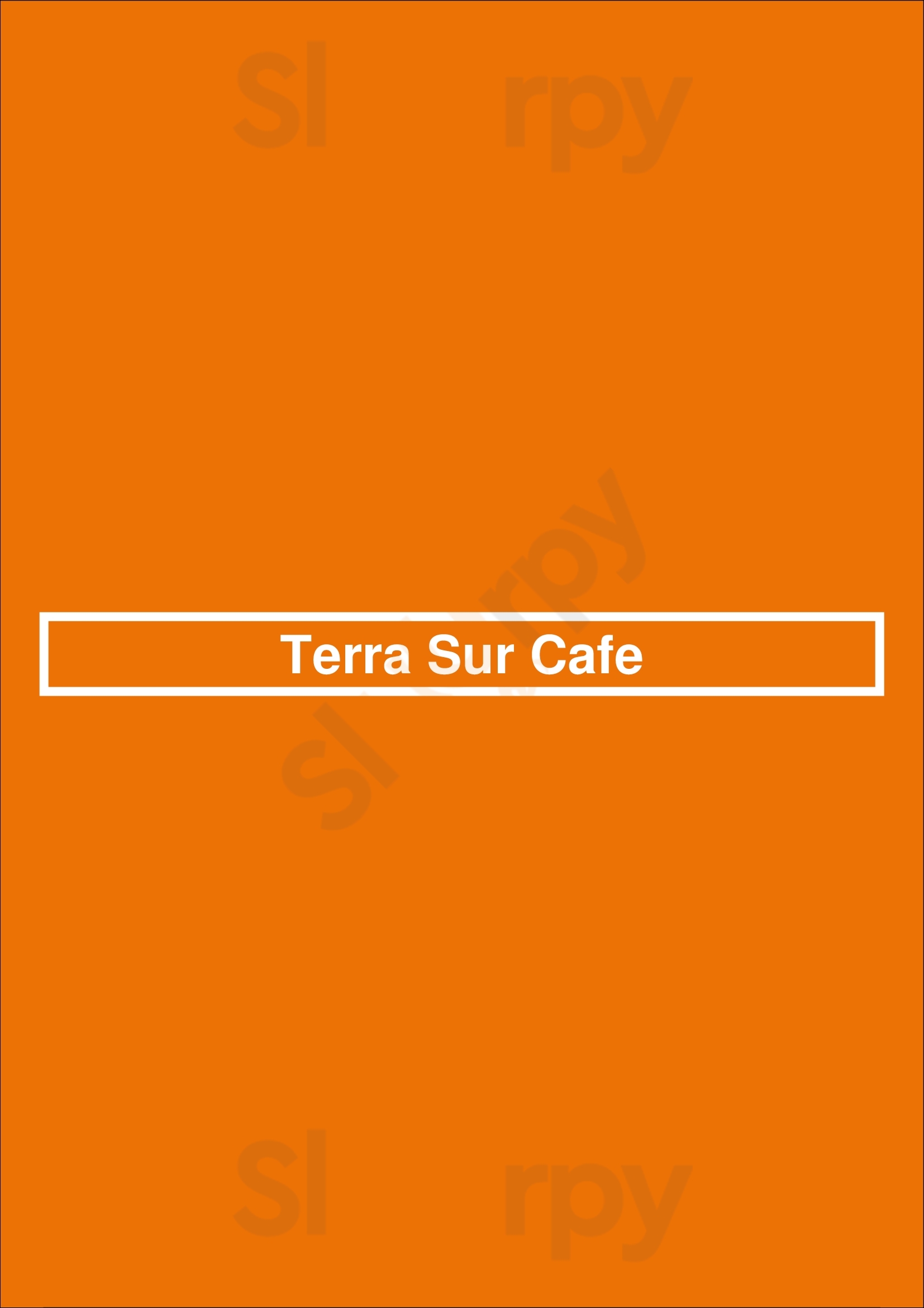Terra Sur Cafe Tampa Menu - 1