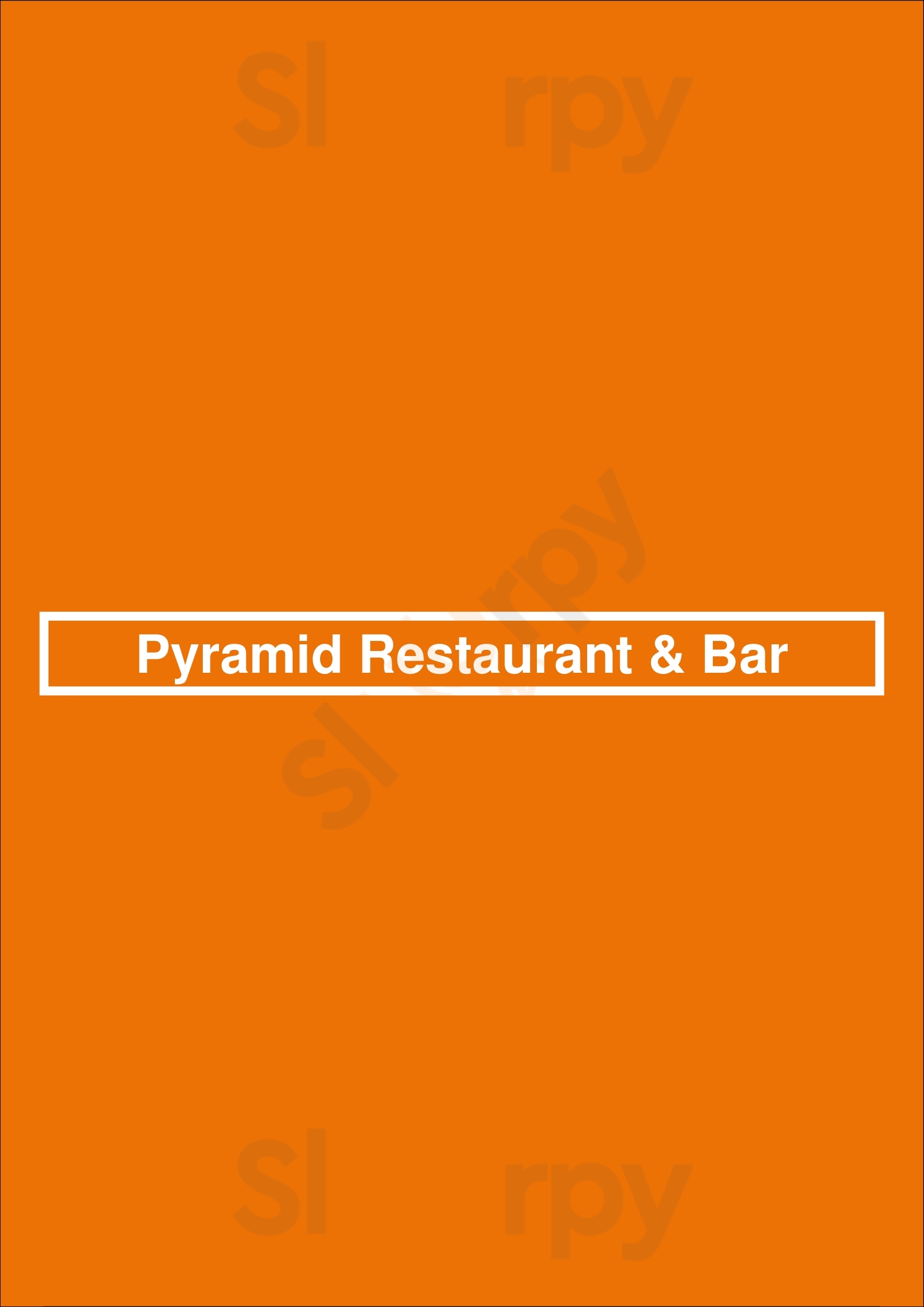 Pyramid Restaurant & Bar Dallas Menu - 1