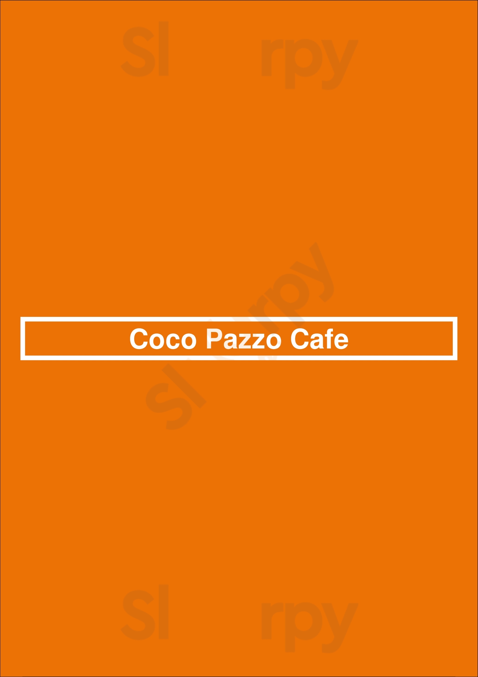 Coco Pazzo Cafe Chicago Menu - 1