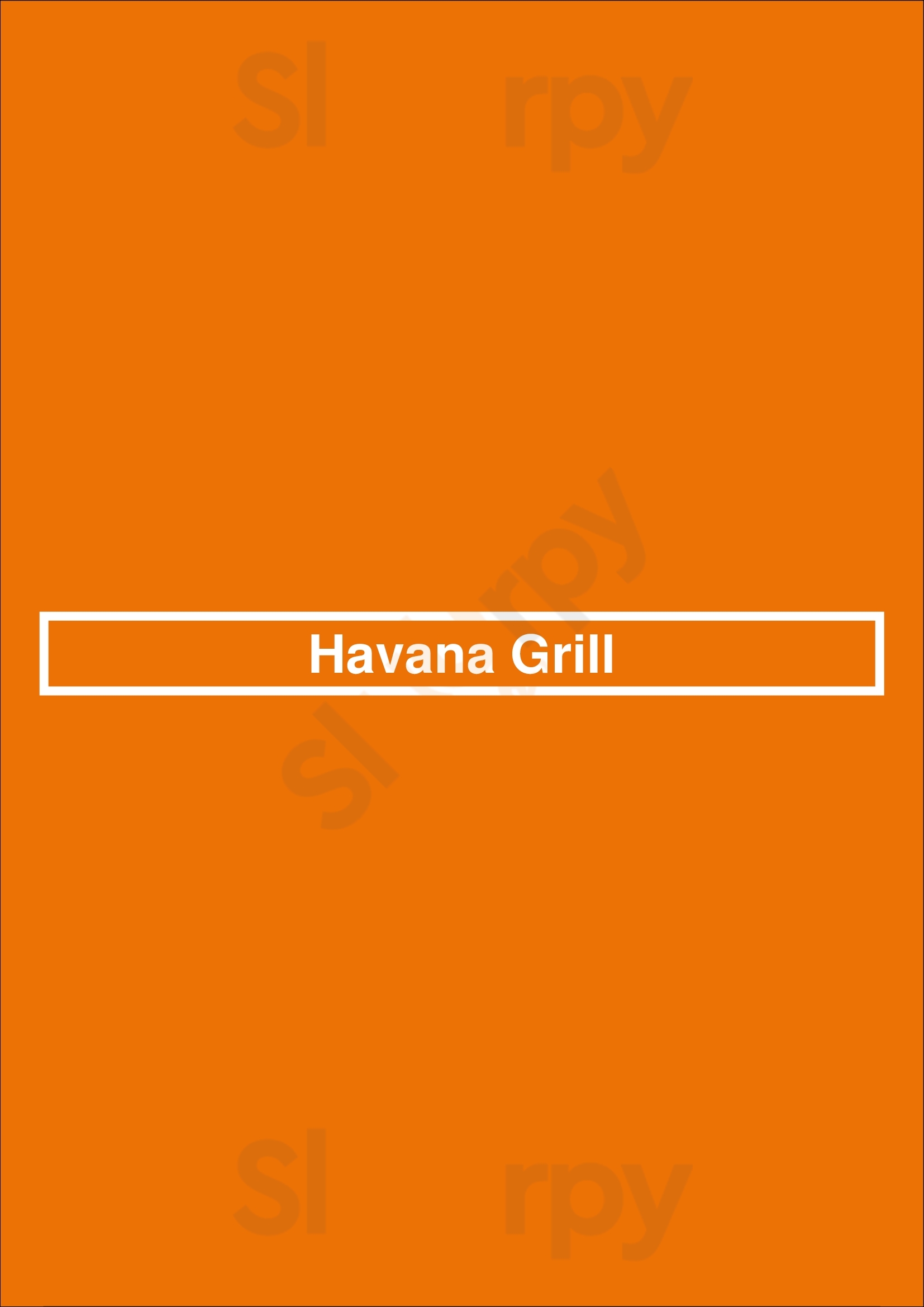 Havana Grill Chicago Menu - 1