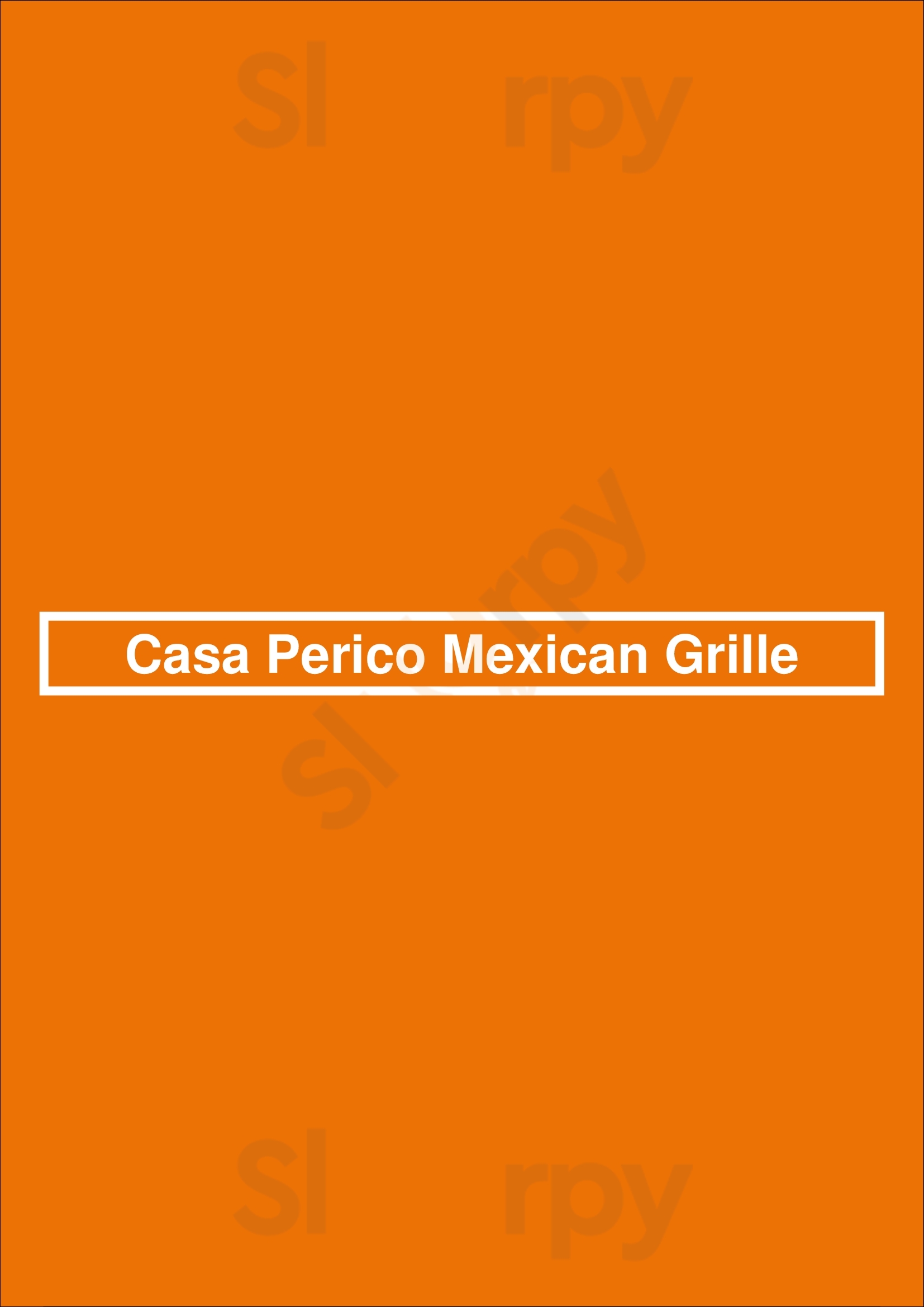 Casa Perico Mexican Grille Oklahoma City Menu - 1