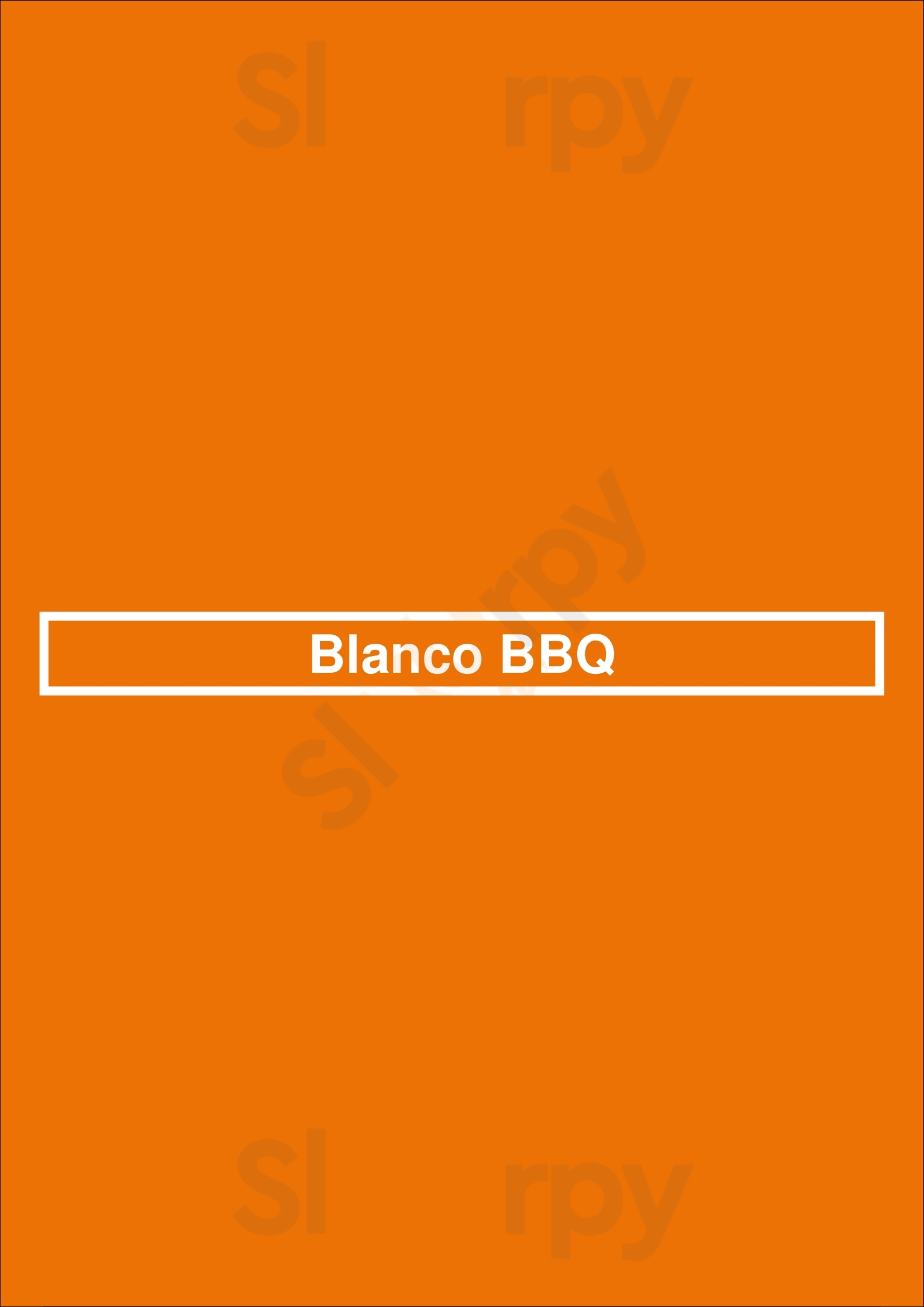 Blanco Bbq San Antonio Menu - 1