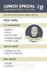 Wakefield Tavern menu