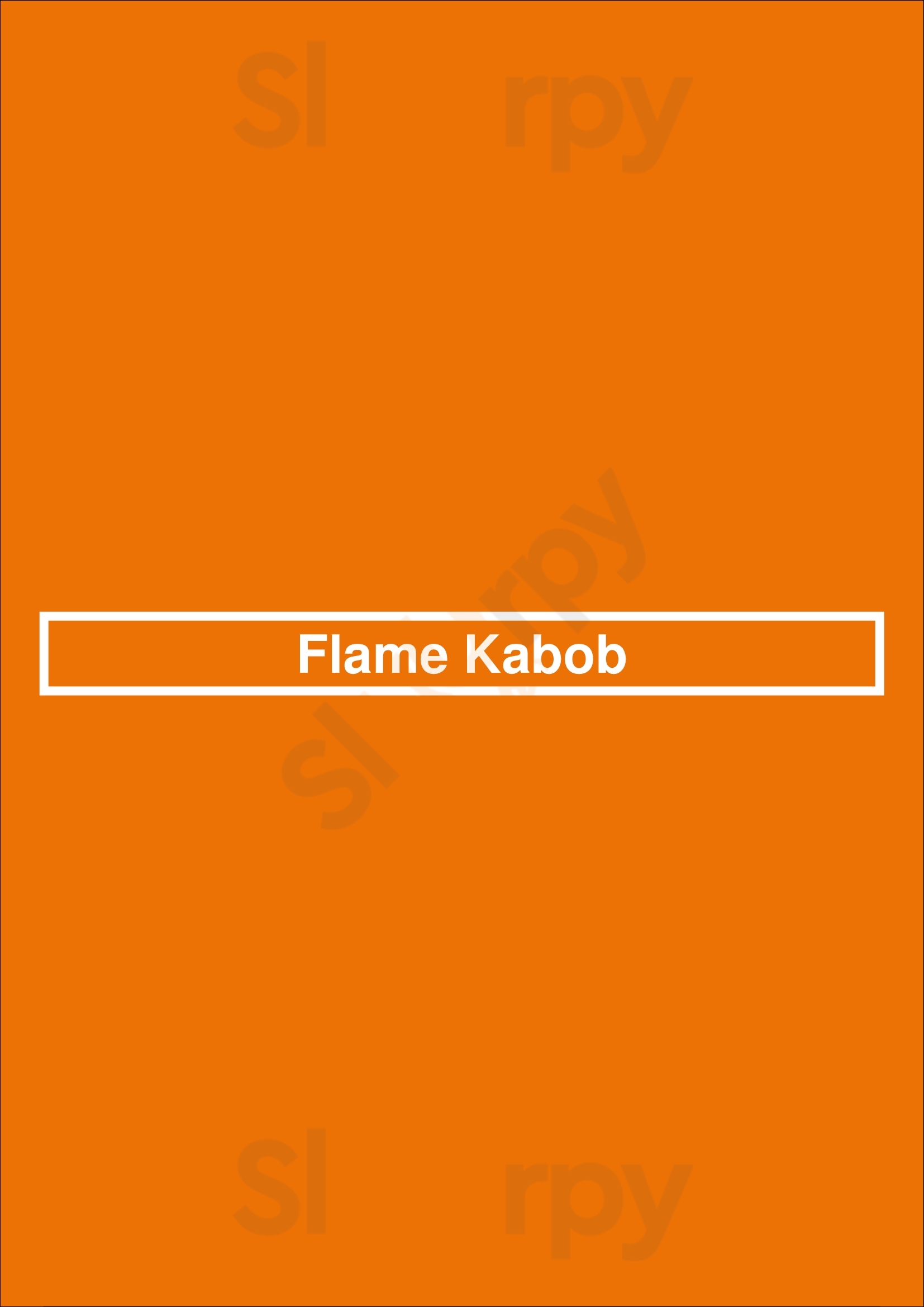 Flame Kabob Raleigh Menu - 1
