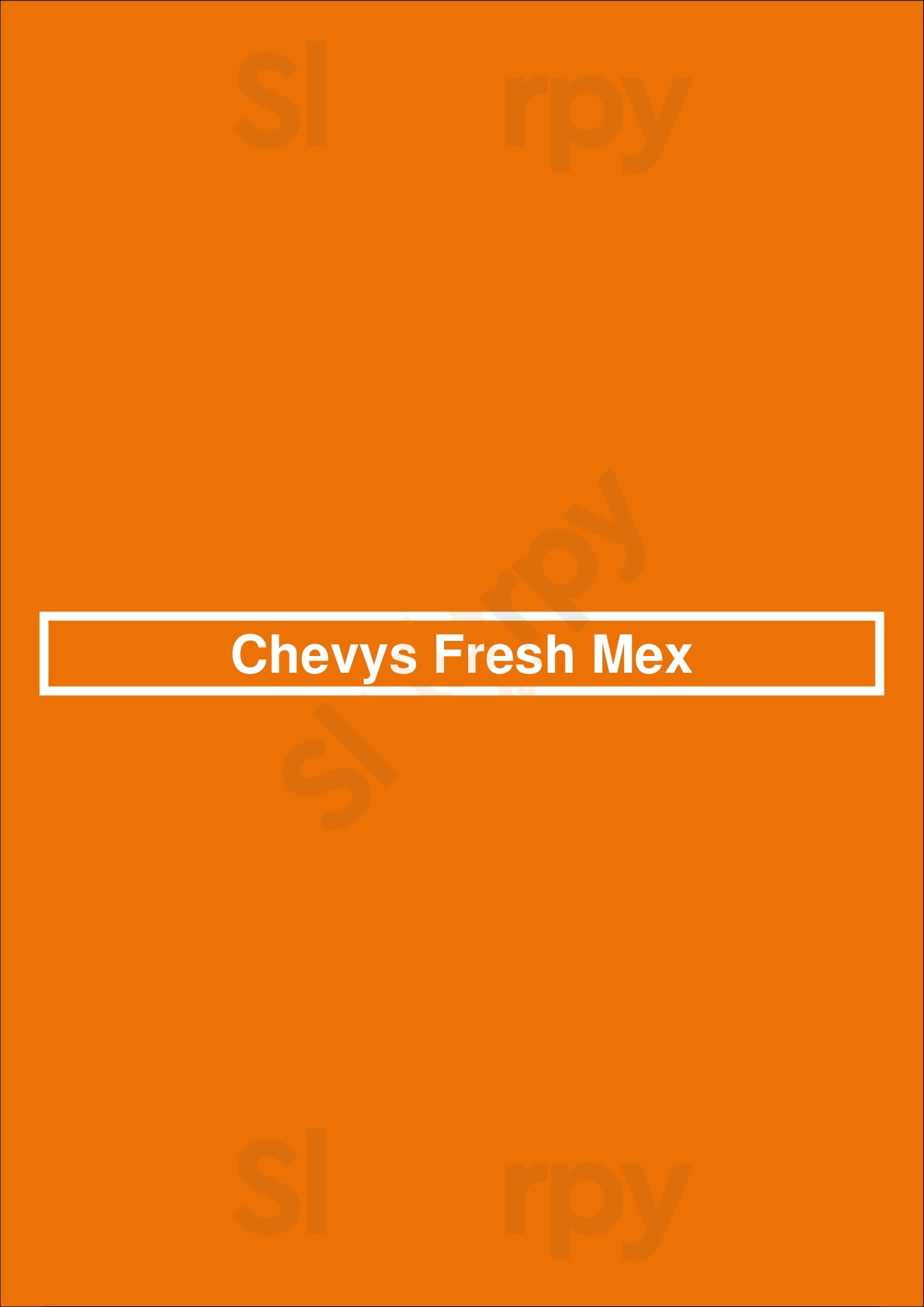 Chevys Sacramento Menu - 1