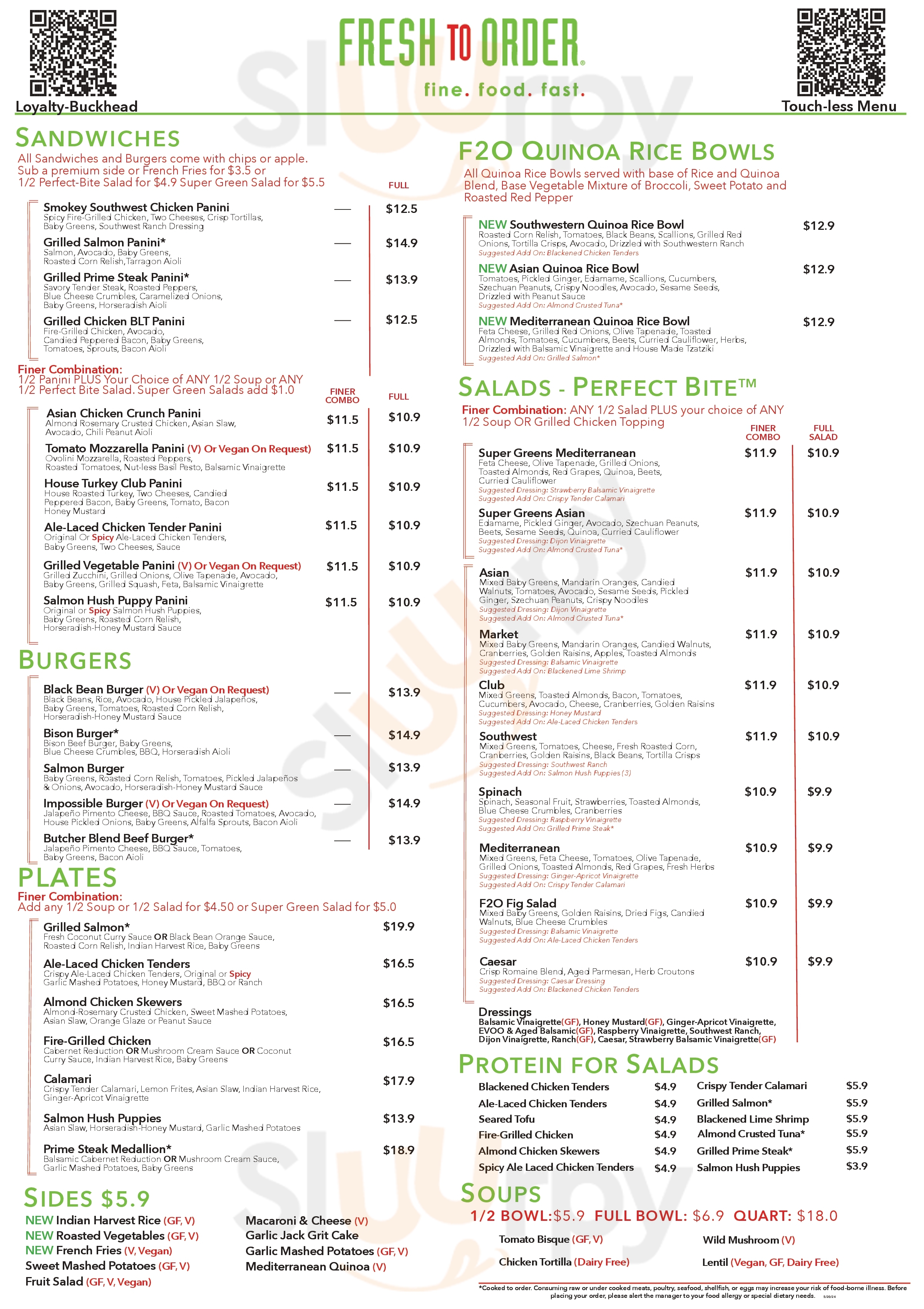 Main Menu - Fresh To Order Cnn Center