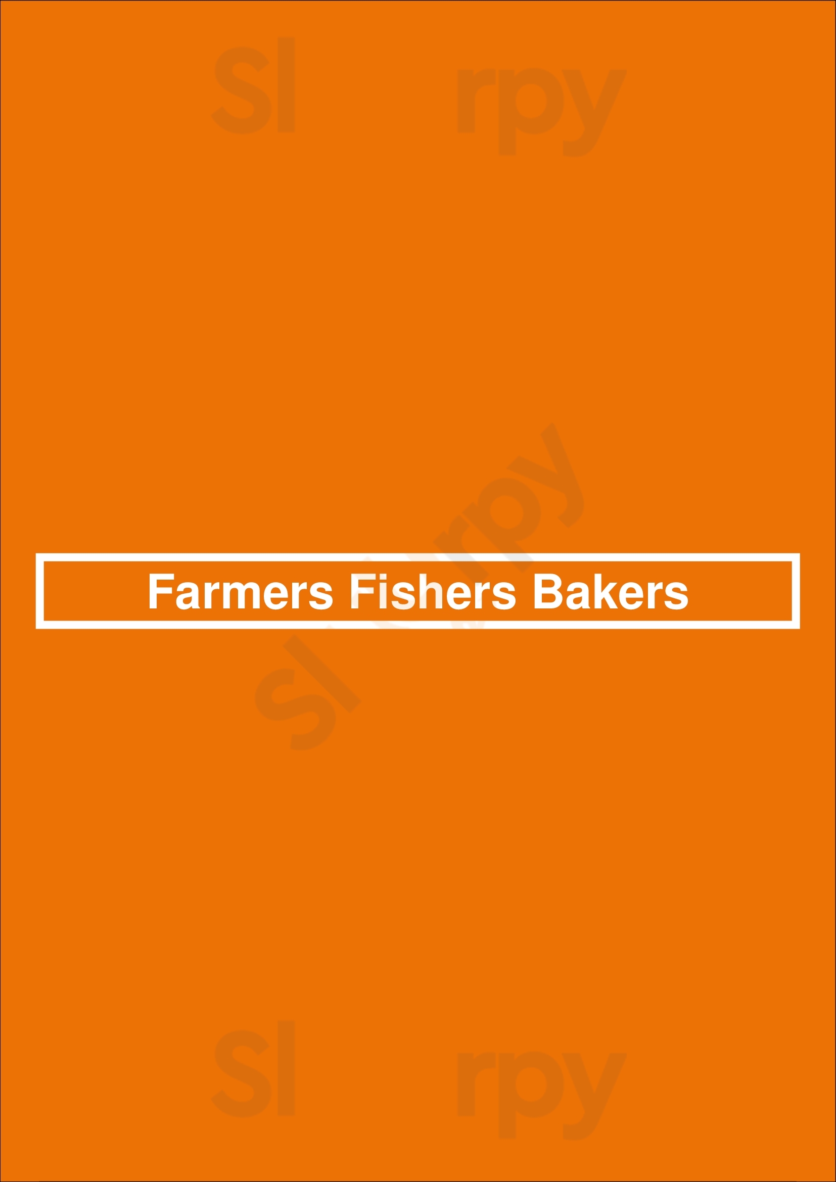 Farmers Fishers Bakers Washington DC Menu - 1