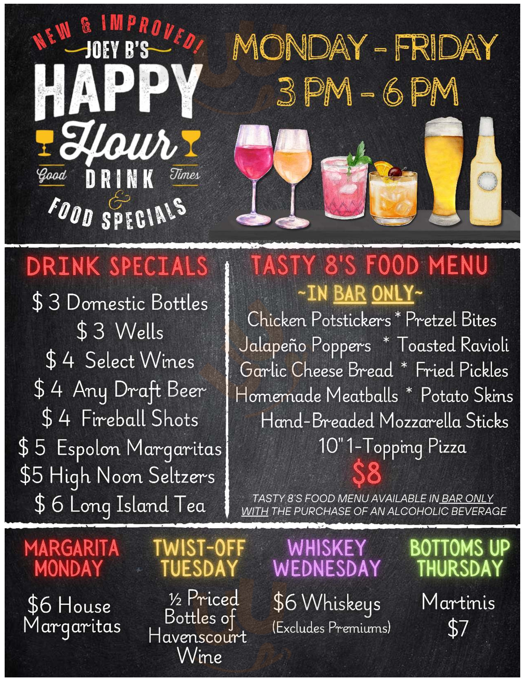 Main Menu - Joey B's