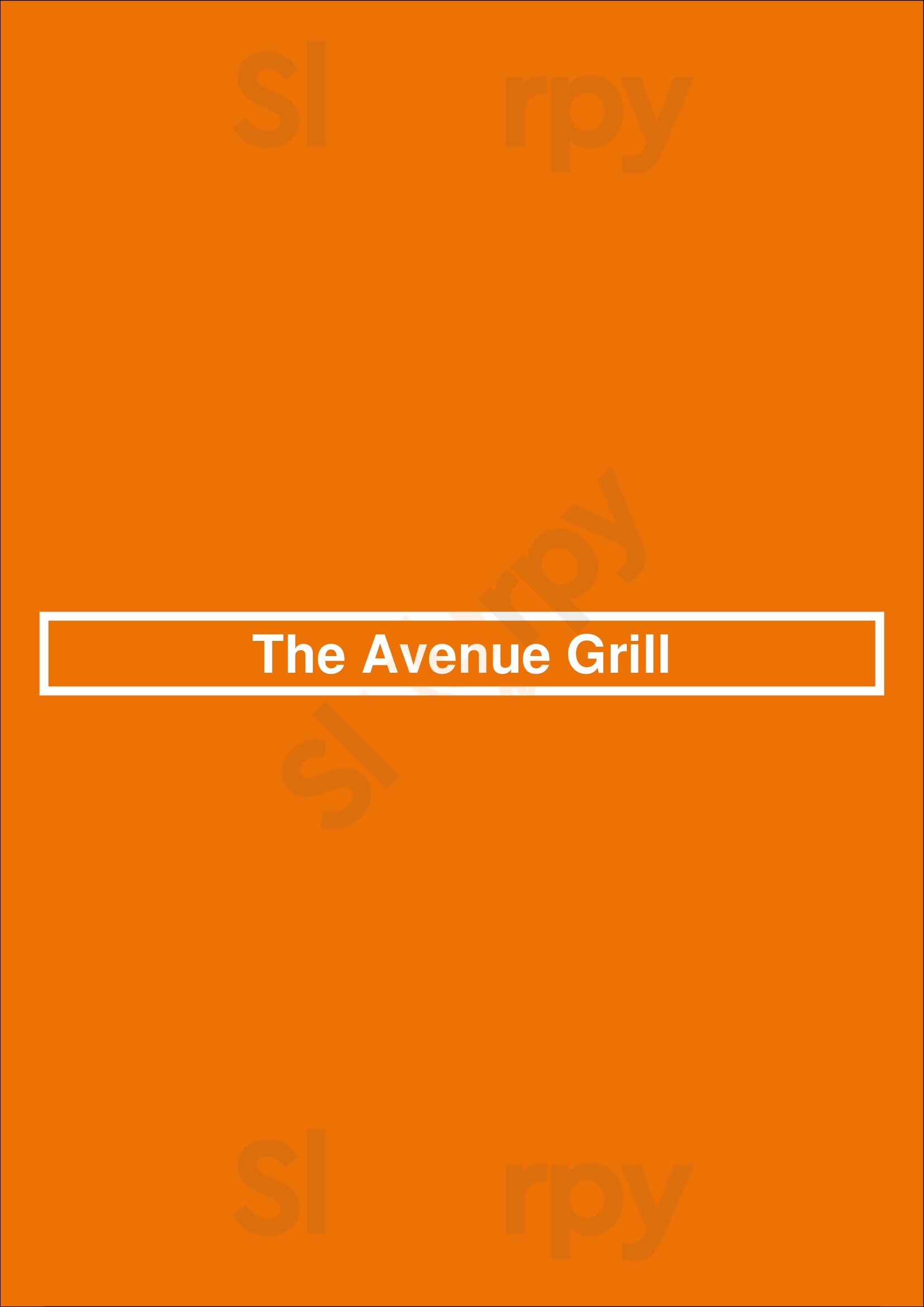 The Avenue Grill Denver Menu - 1