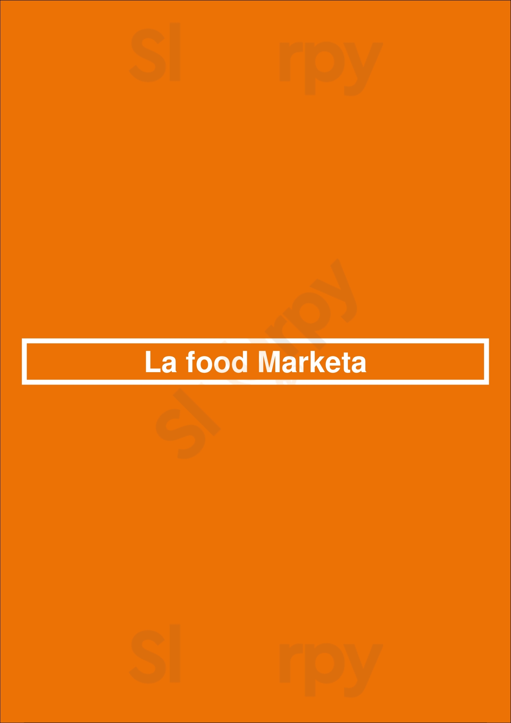La Food Marketa Baltimore Menu - 1