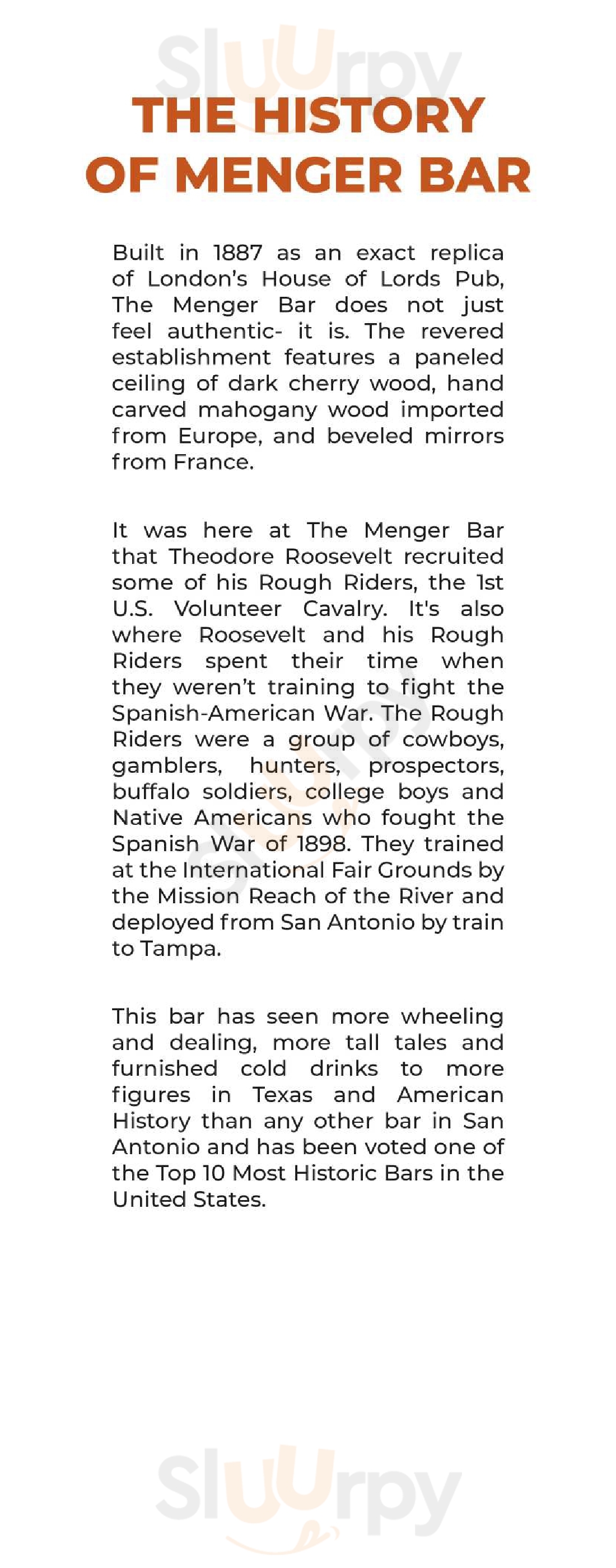 Main Menu - Menger Bar