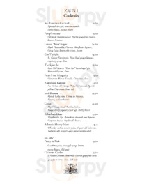Zuni Cafe menu