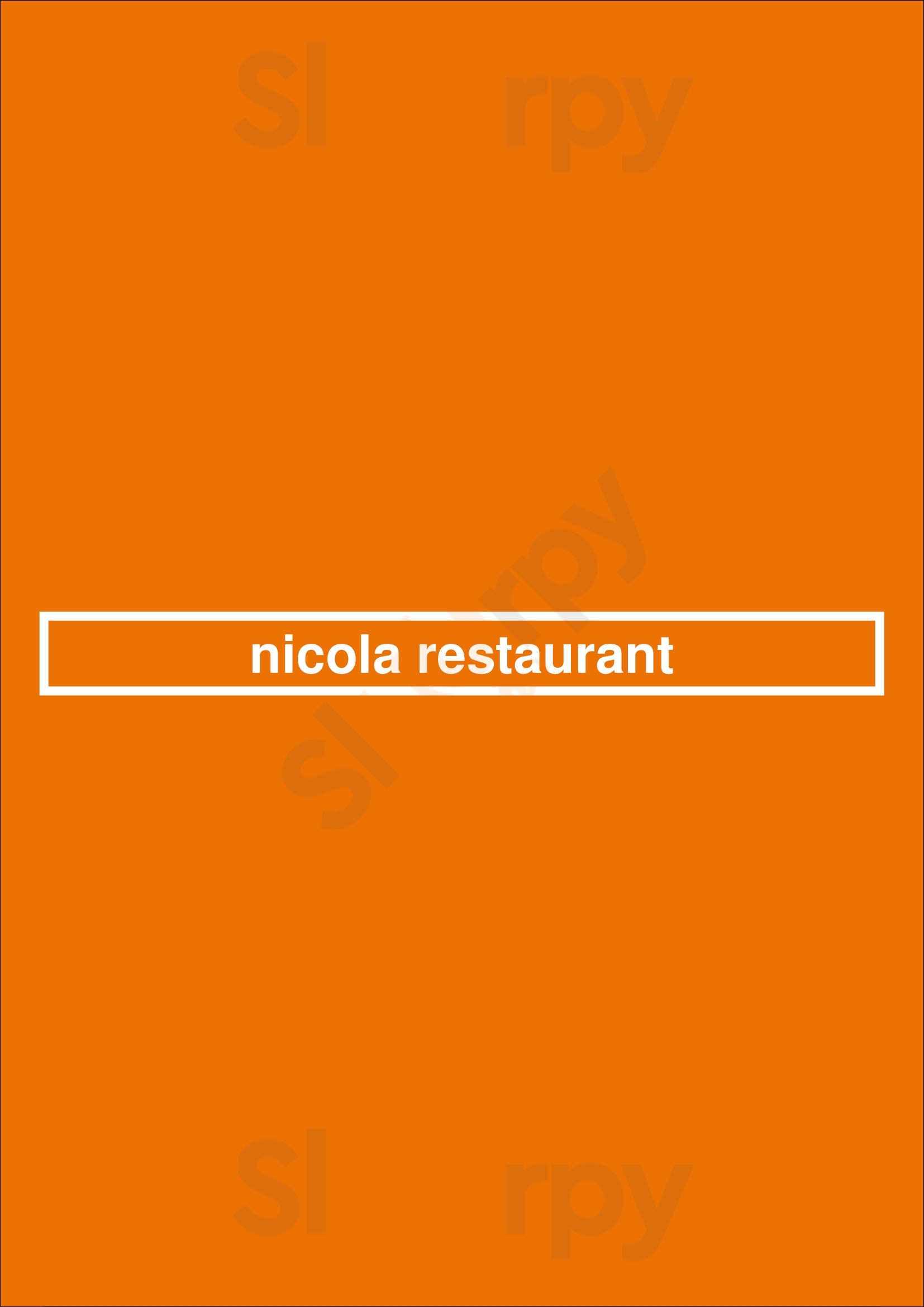 Nicola Restaurant Columbus Menu - 1